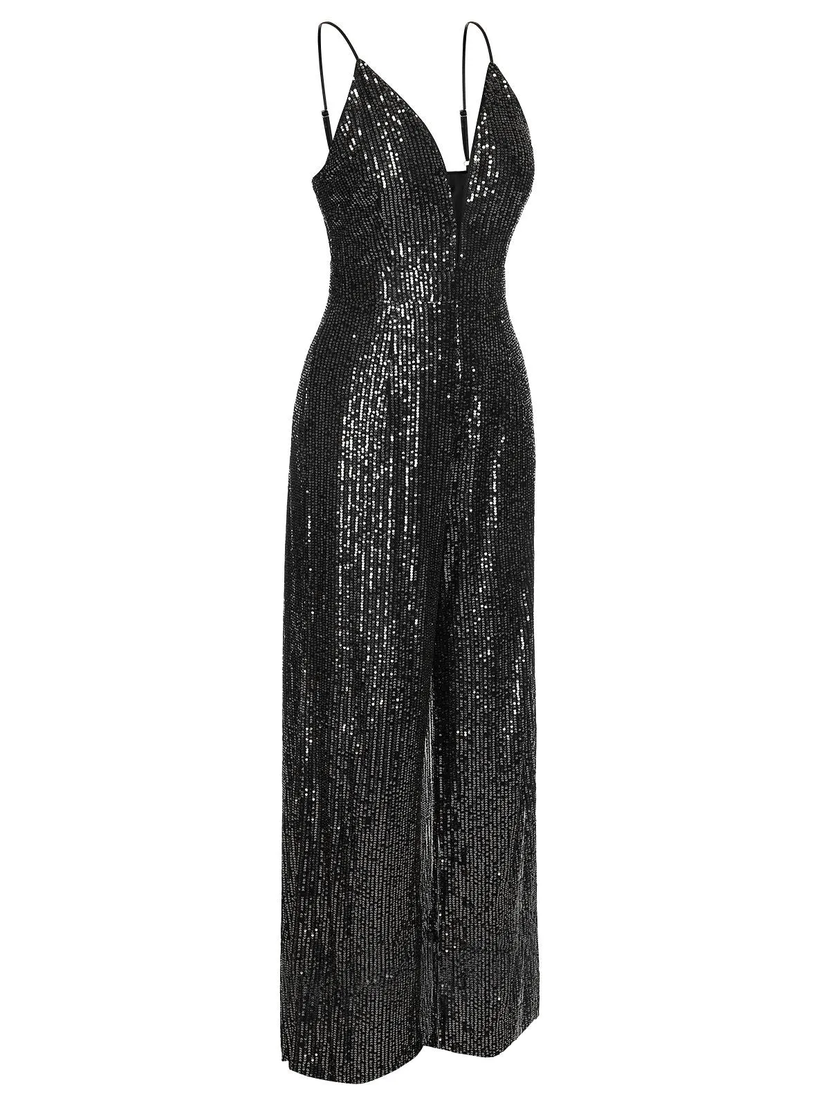 1930s Sequined Shiny Slip Vintage Jumpsuit