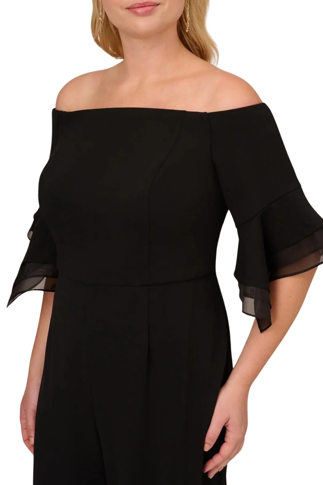 Adrianna Papell crepe jumpsuit ( Plus Size )