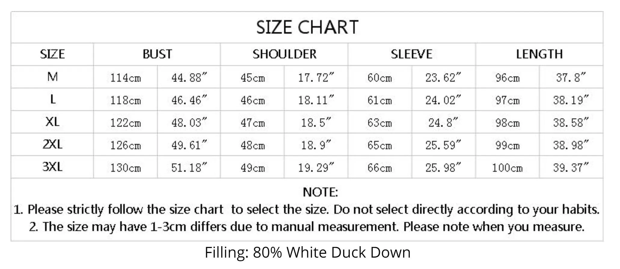 ASHORESHOP Winter Down Jacket Men 80% White Duck Down Jacket