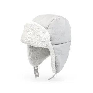 Baby Trapper Hat Toddler Winter Corduroy Ear Flap Hat | Grey