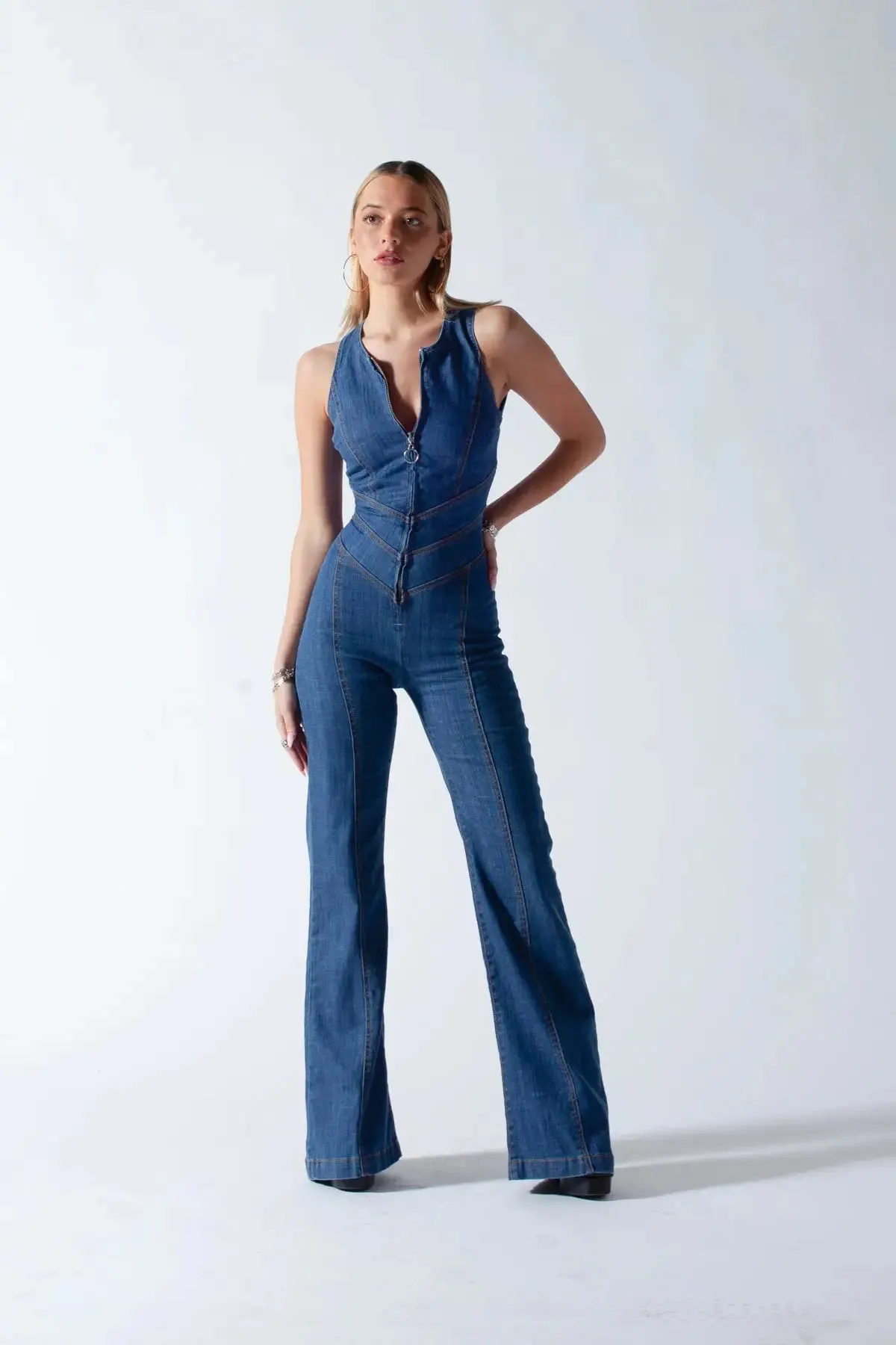 Backless Heart Jumpsuit