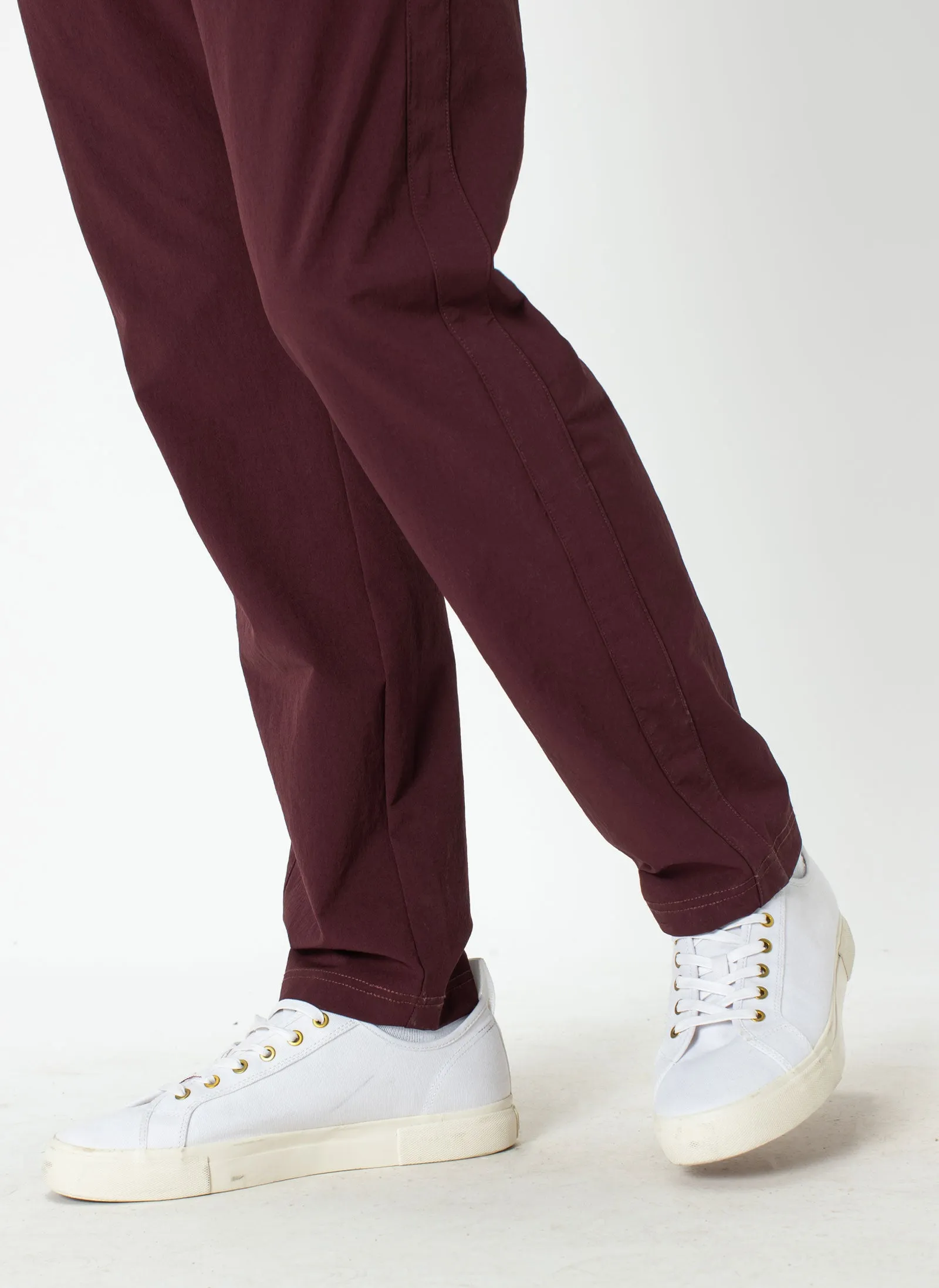 Badge Track Pant Oxblood