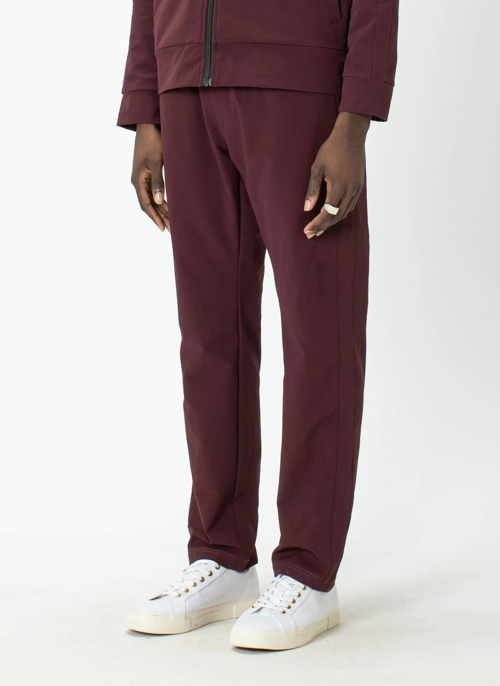 Badge Track Pant Oxblood