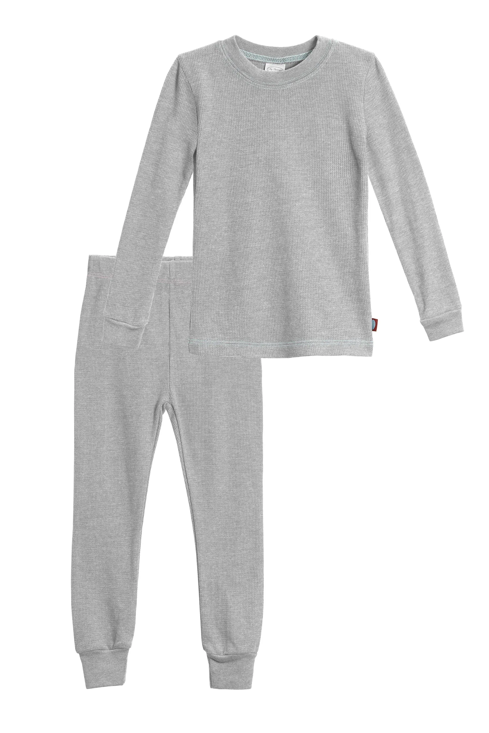 Boys Soft & Cozy Thermal 2-Piece Long Johns | Road w- Baby Blue Stitch