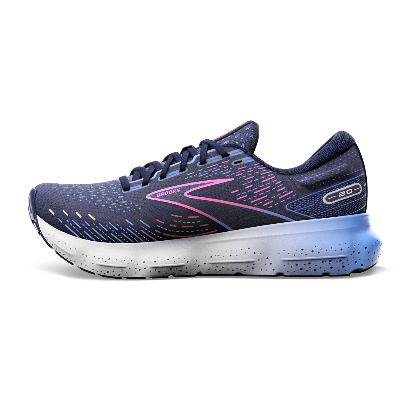 Brooks Glycerin 20 (Womens) - Peacoat/Blue/Pink