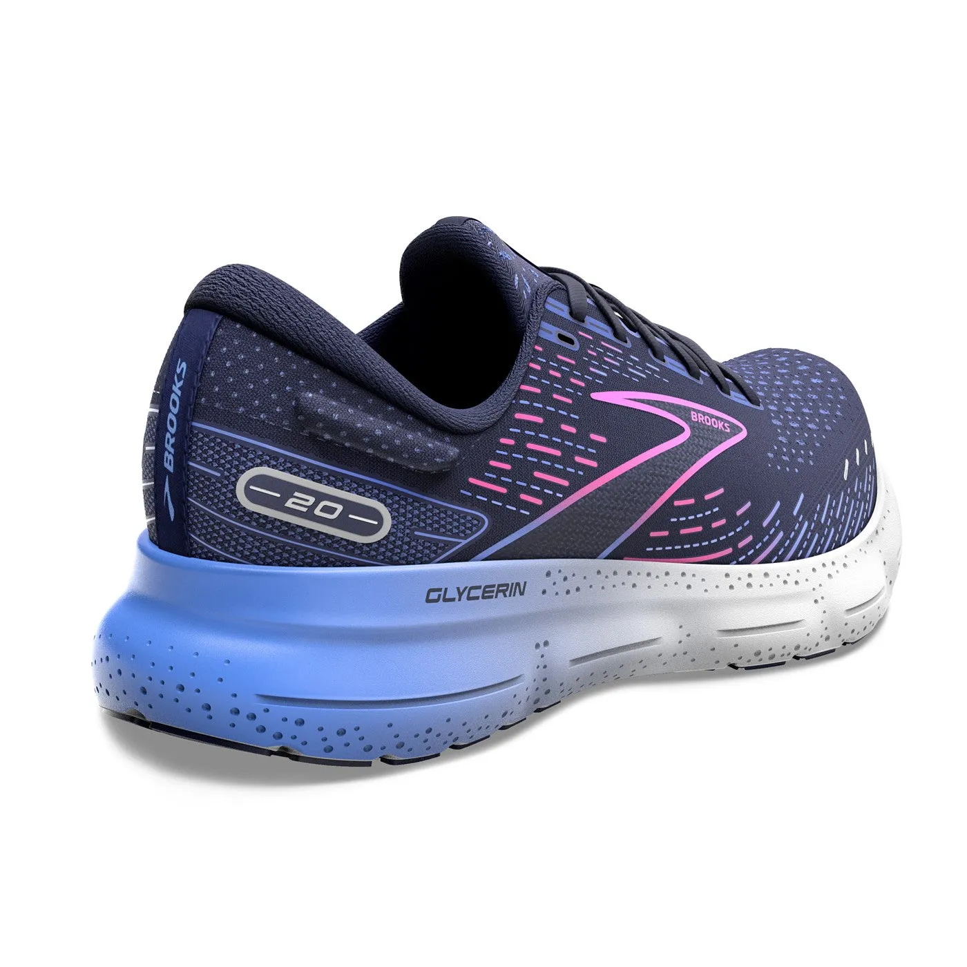 Brooks Glycerin 20 (Womens) - Peacoat/Blue/Pink