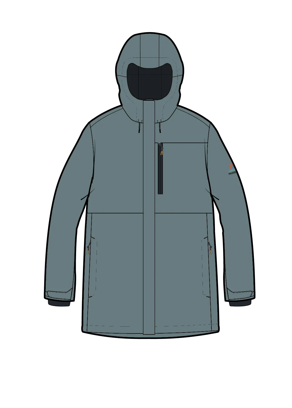 Cloudmont Waterproof Down Parka - Stormy Sea