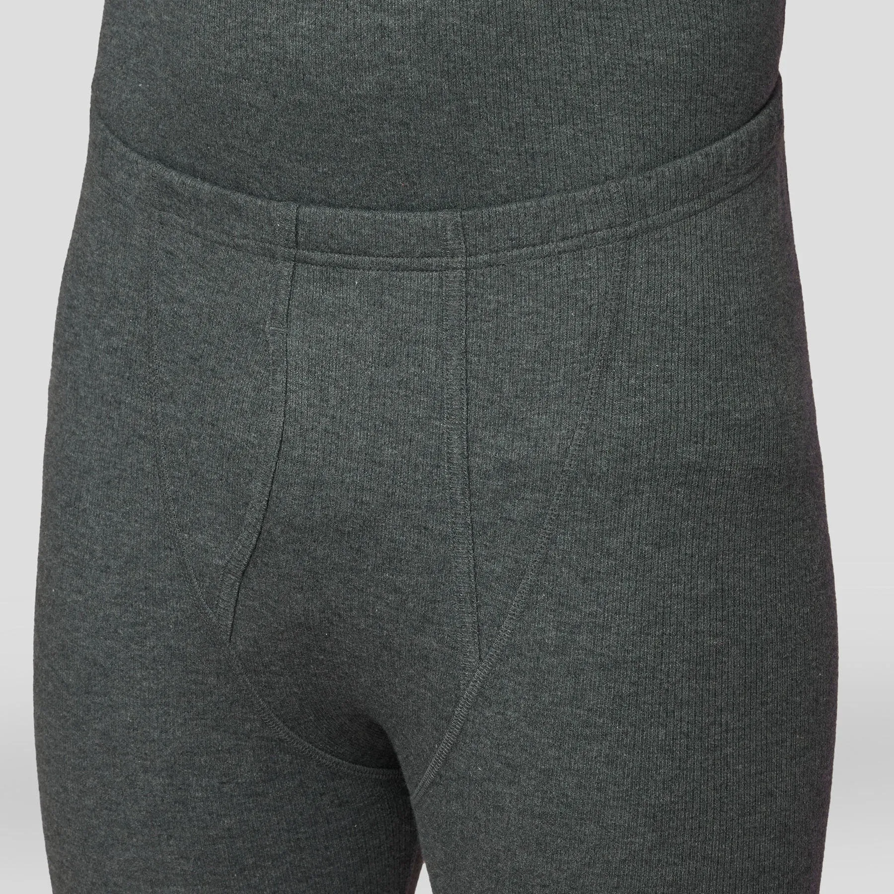 Cotton Rich Thermal Long Johns Graphite Grey