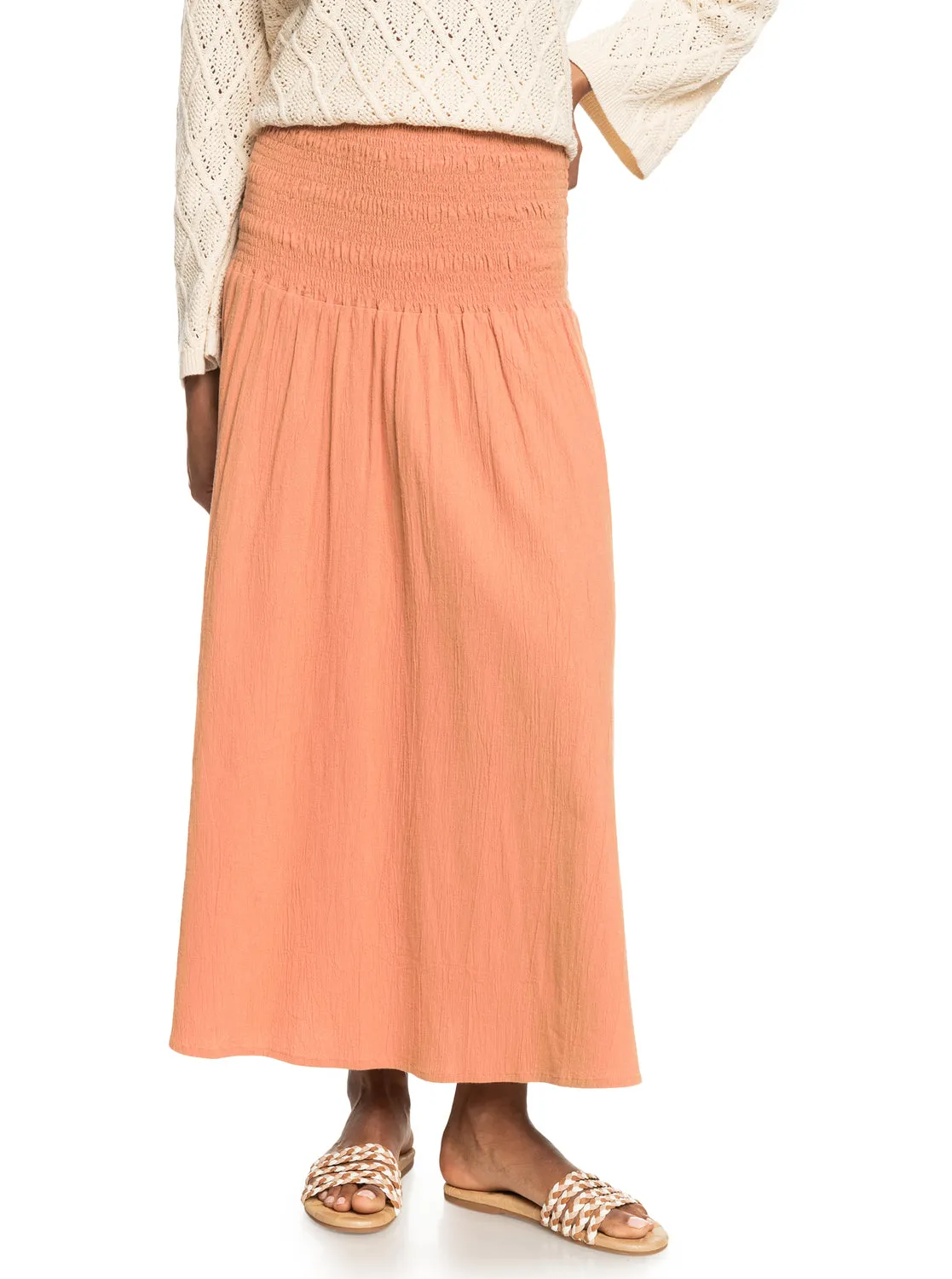 Cute Summer Ankle Length Versatile Skirt - Cork