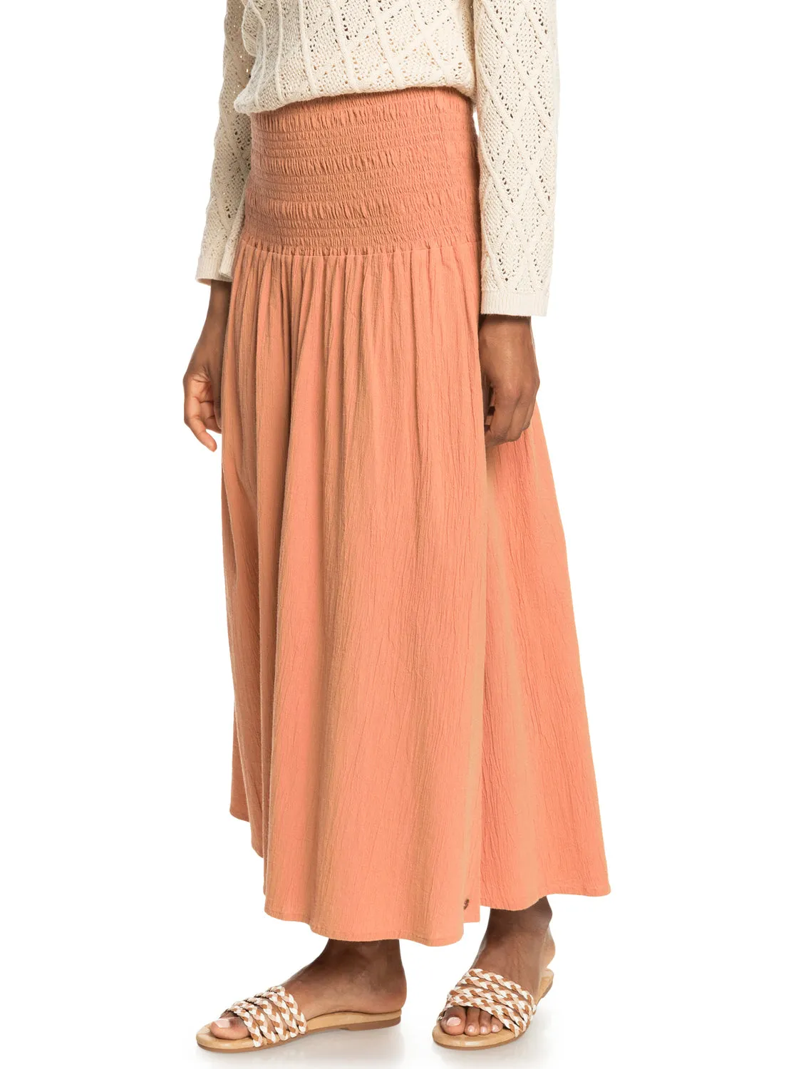 Cute Summer Ankle Length Versatile Skirt - Cork