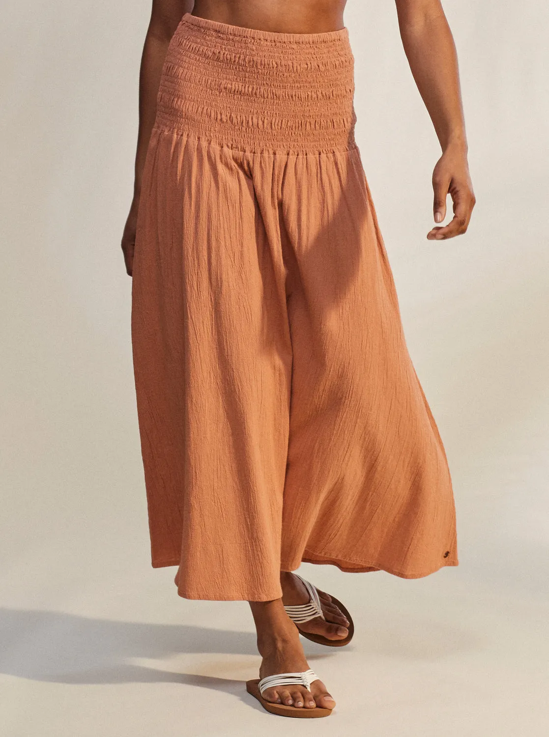 Cute Summer Ankle Length Versatile Skirt - Cork