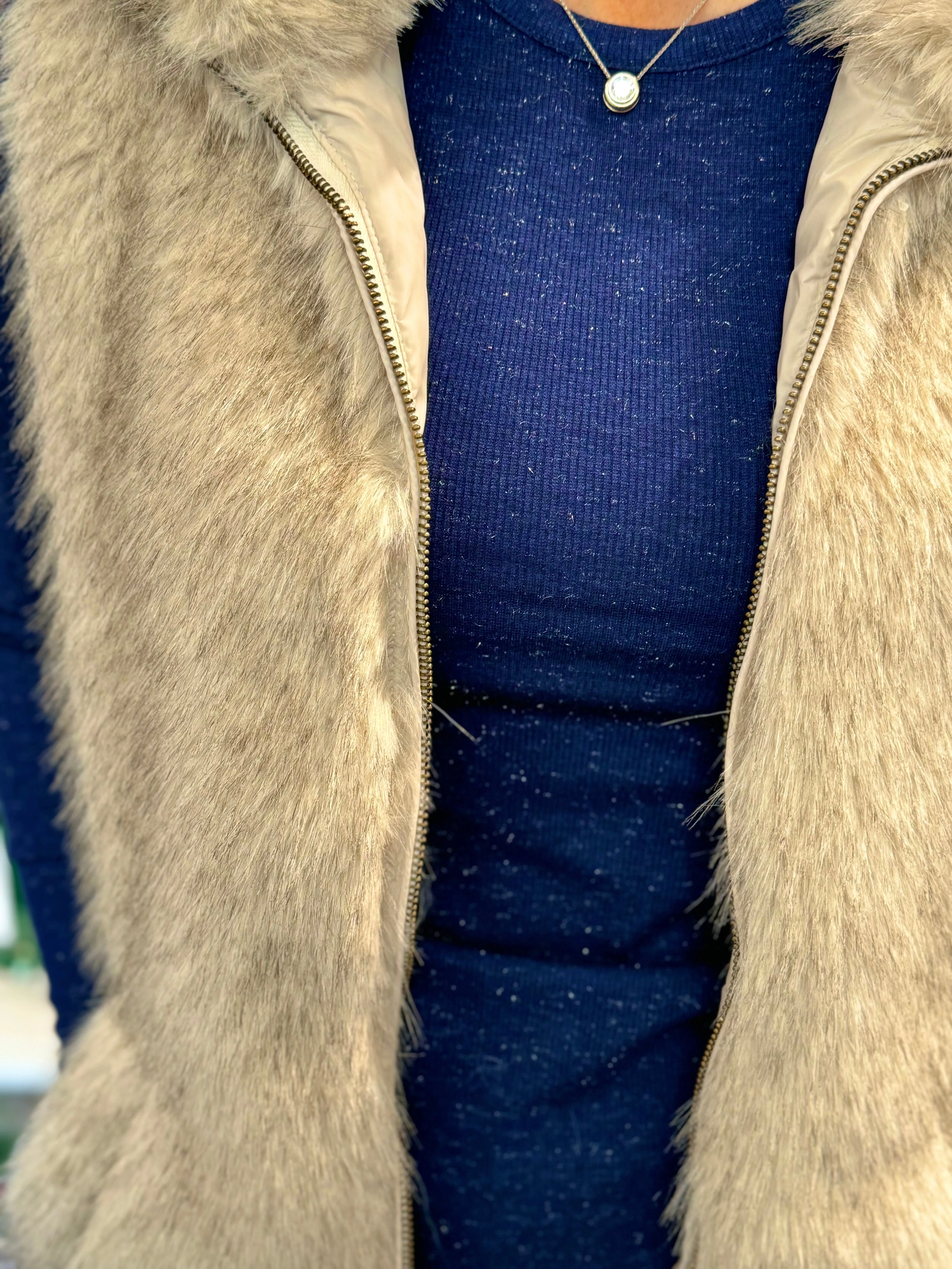 Dylan Vintage Fur Vest