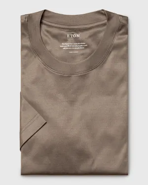 ETON 10000235613 SS FILO DI SCOZIA MOCHA CREW T-SHIRT