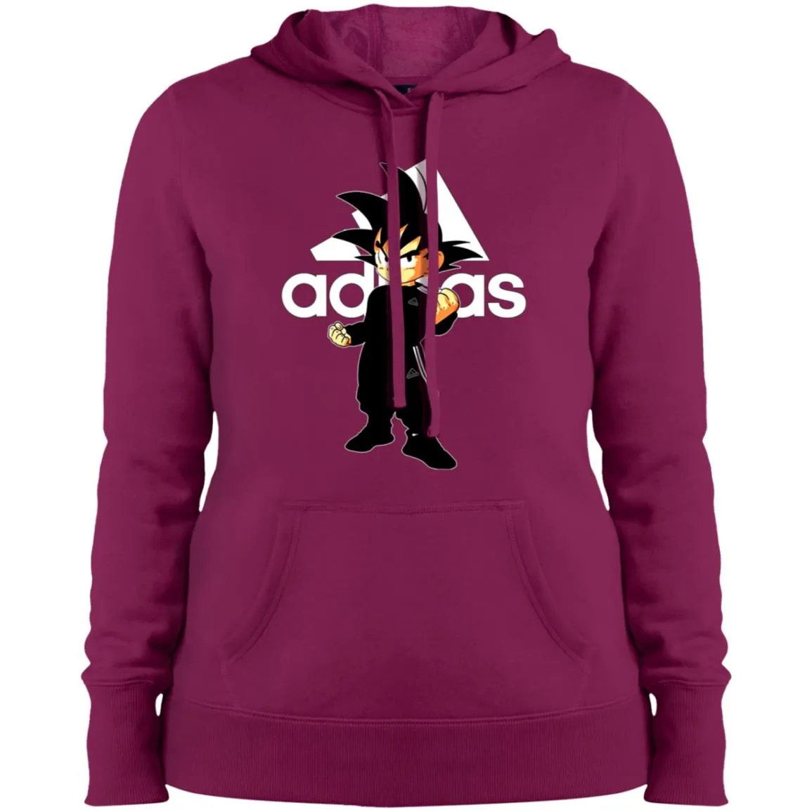 Goku Treding Adidas White T-shirt Women Hooded Sweatshirt