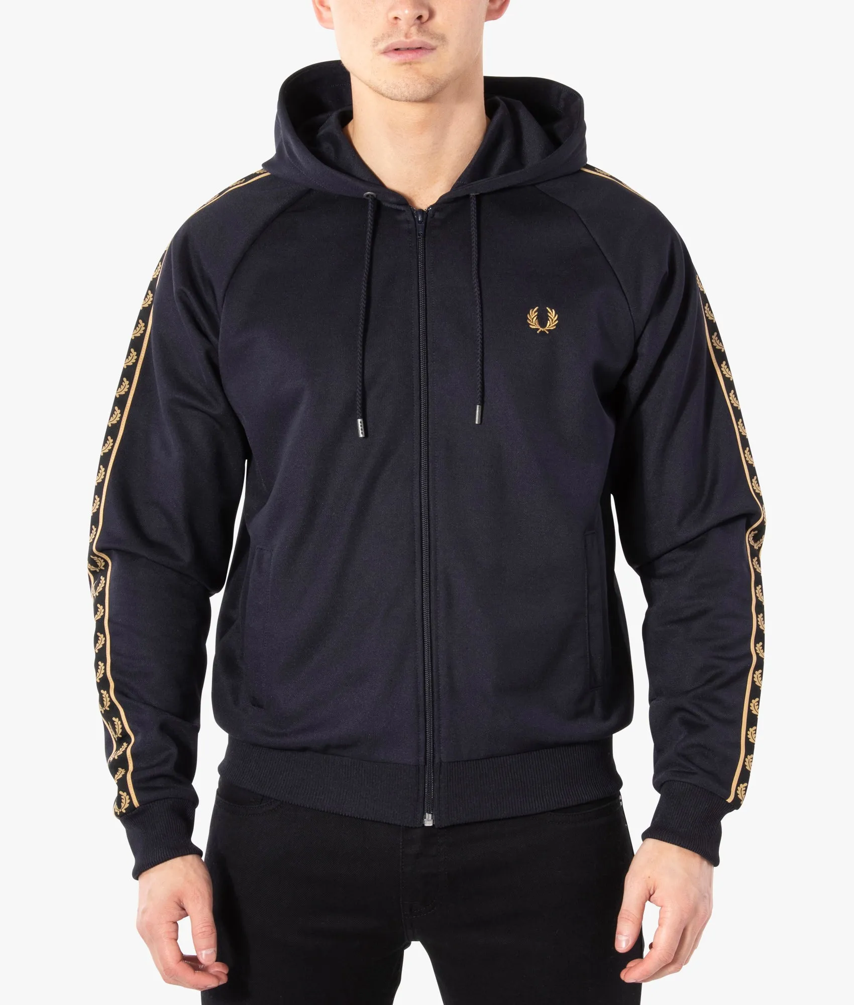 Gold Tape Hooded Track Jacket