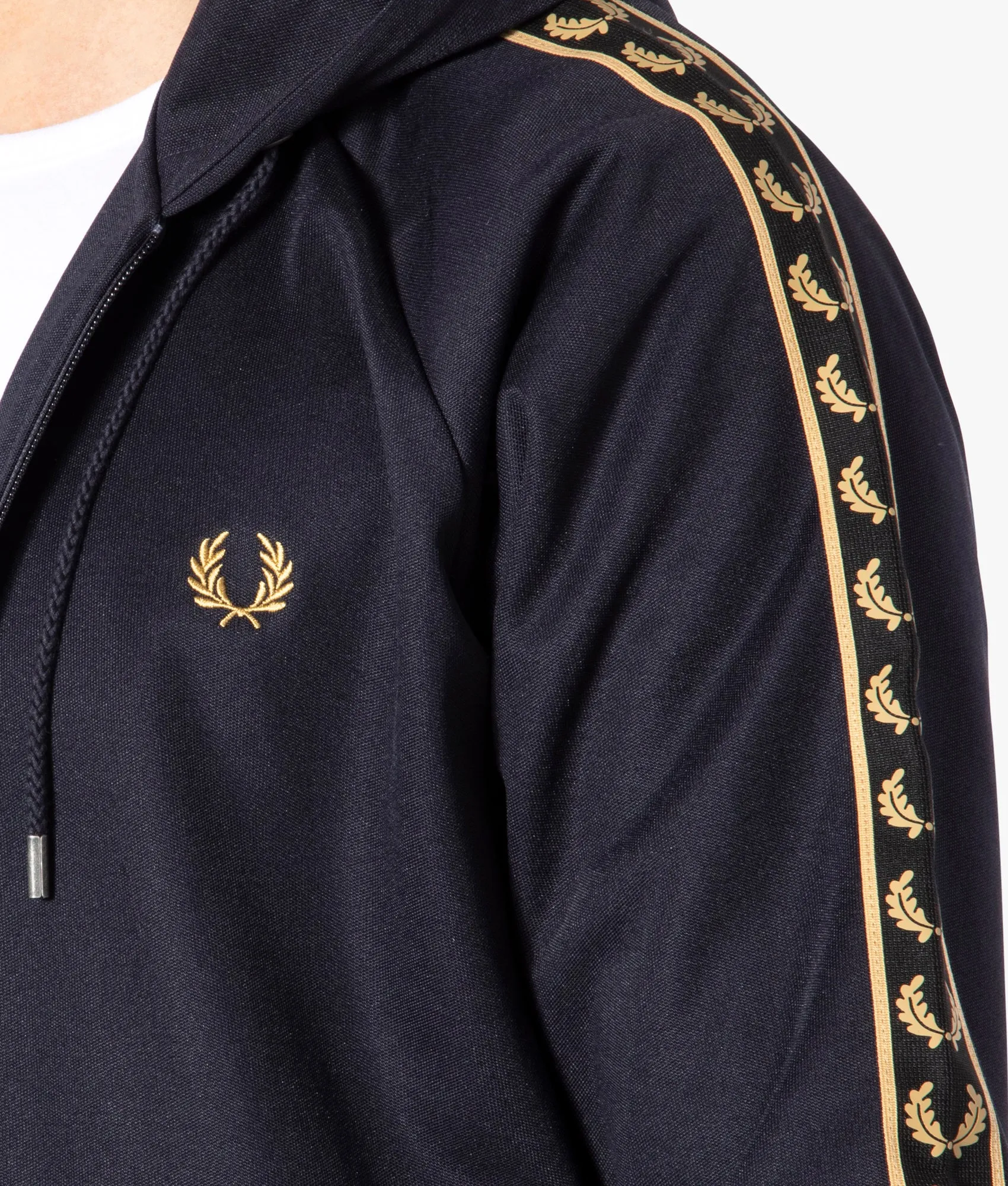 Gold Tape Hooded Track Jacket