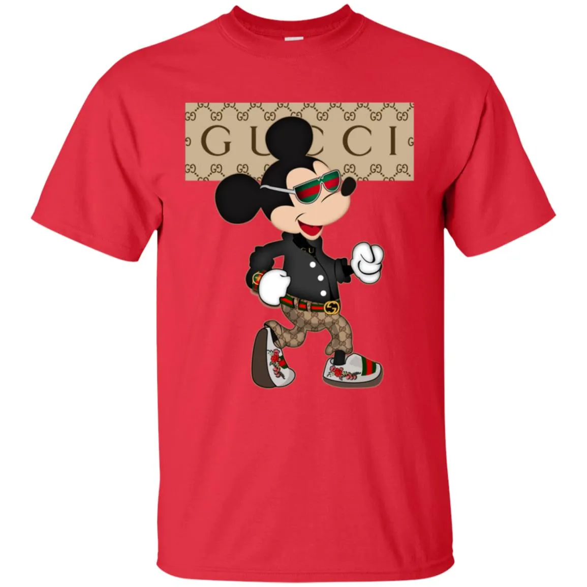 Gucci Shirt Mickey Mouse T-shirt Men Cotton T-Shirt