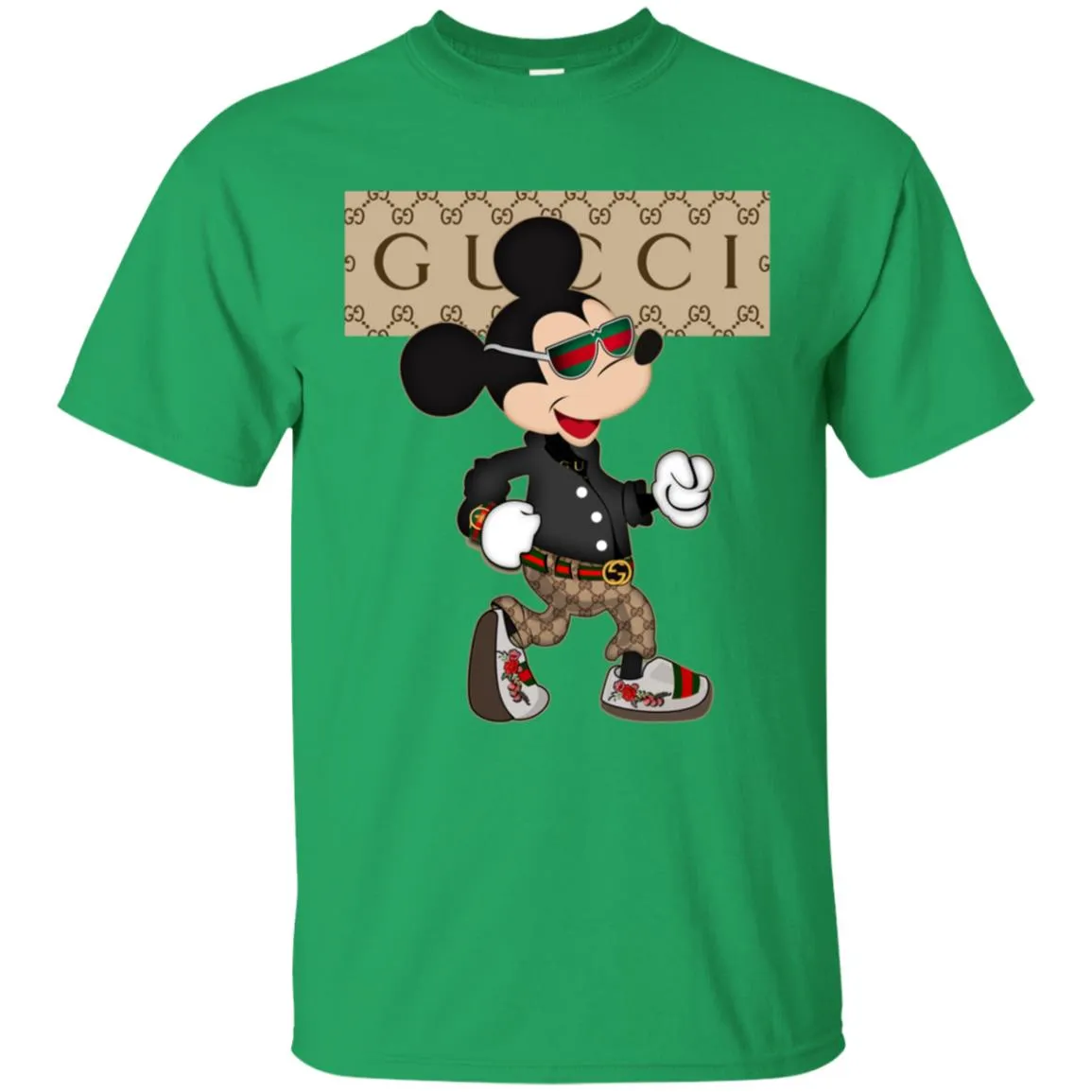 Gucci Shirt Mickey Mouse T-shirt Men Cotton T-Shirt