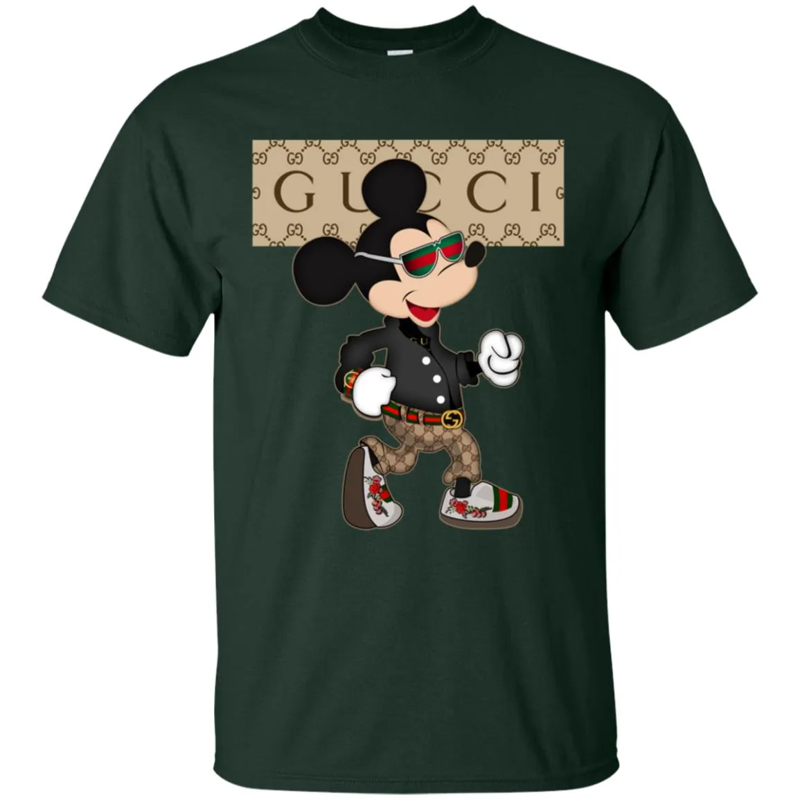 Gucci Shirt Mickey Mouse T-shirt Men Cotton T-Shirt