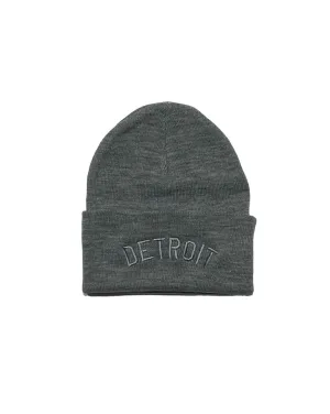 Ink Detroit - Sustainable Knit Beanie - Heather Grey