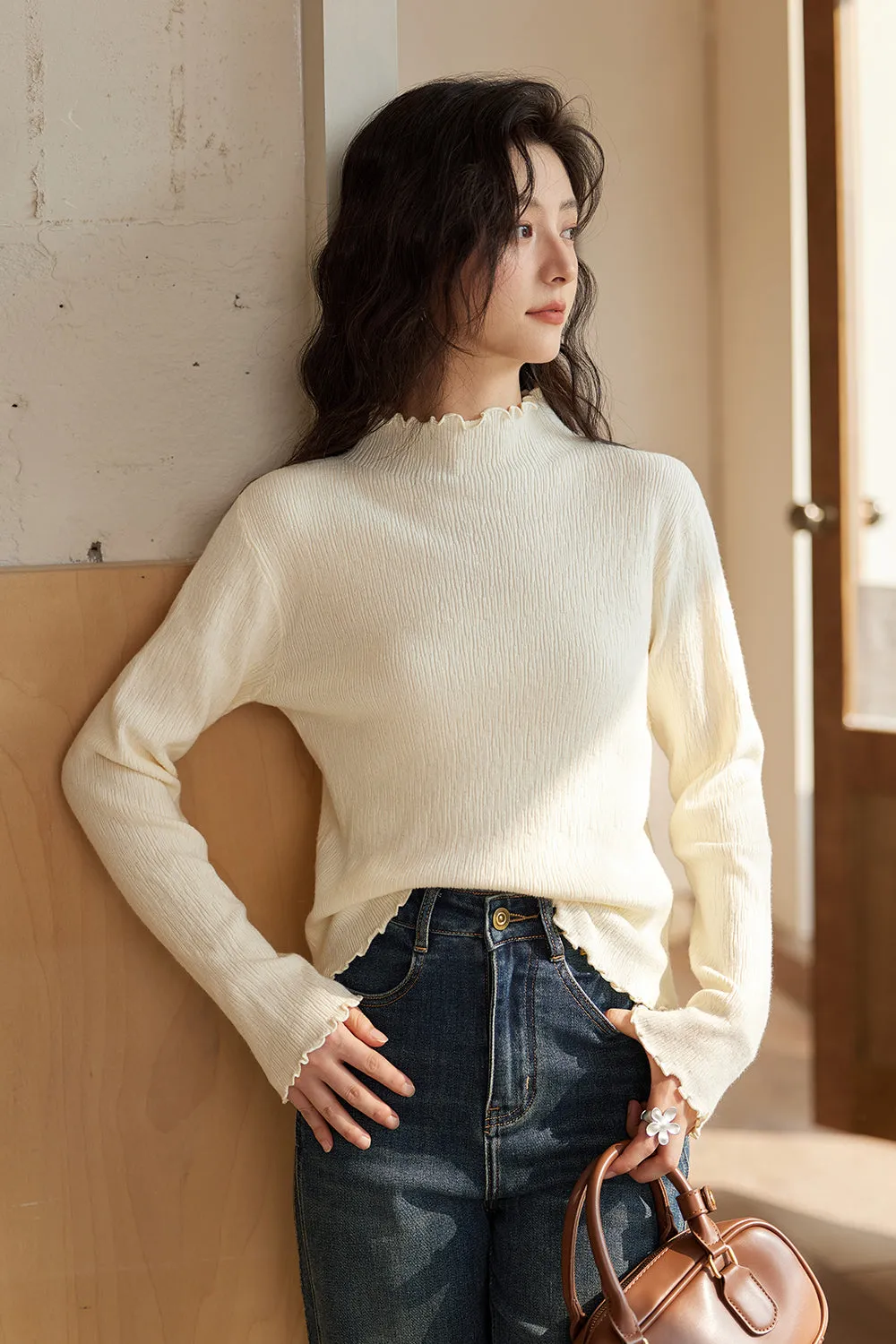 Knitted Bottoming Shirt for Women