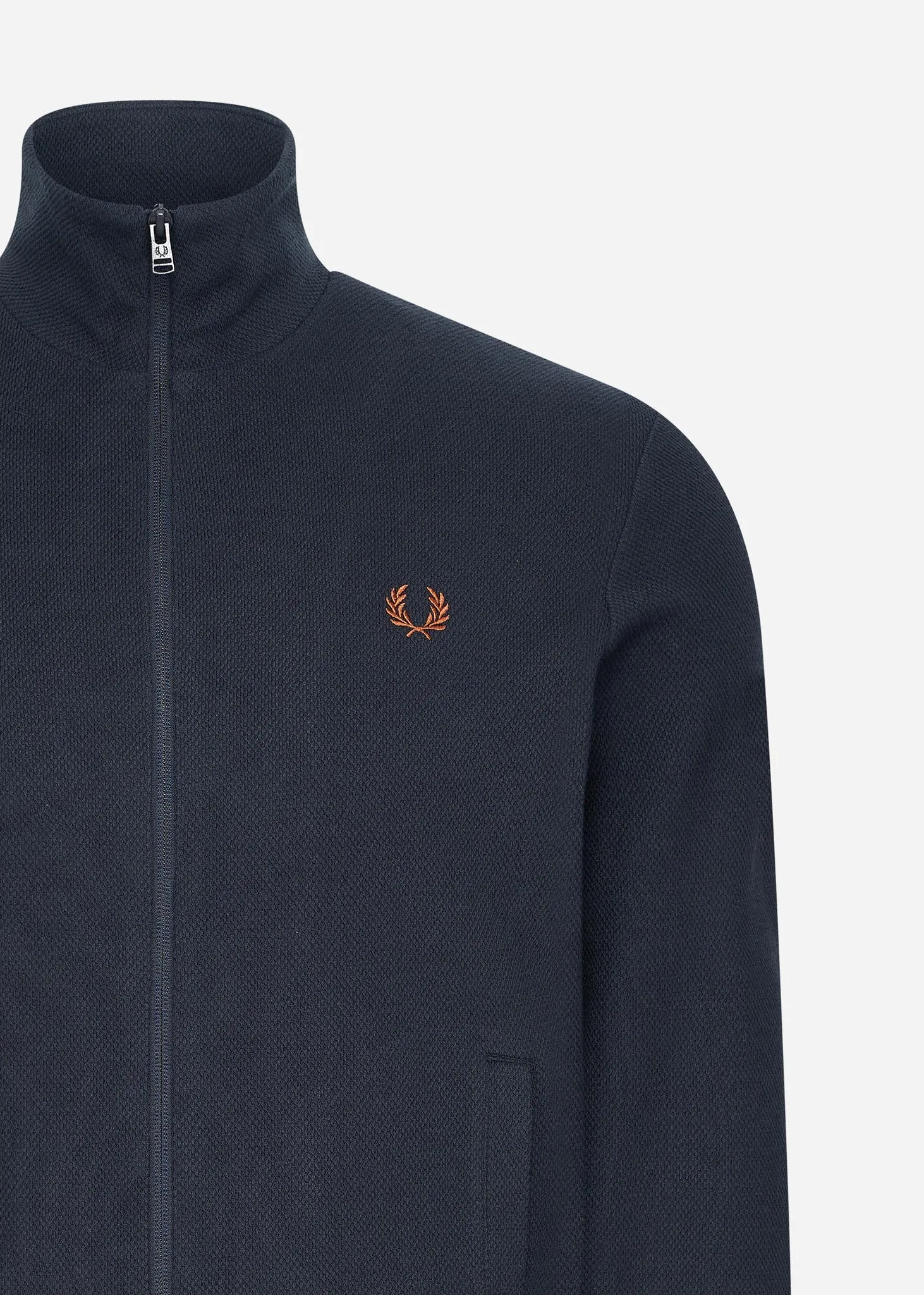 Laurel wreath sleeve track jacket - navy