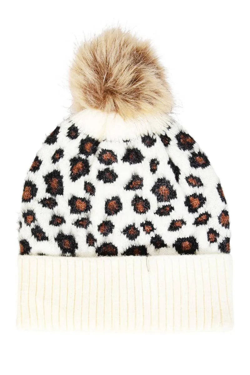 Leopard Beanie