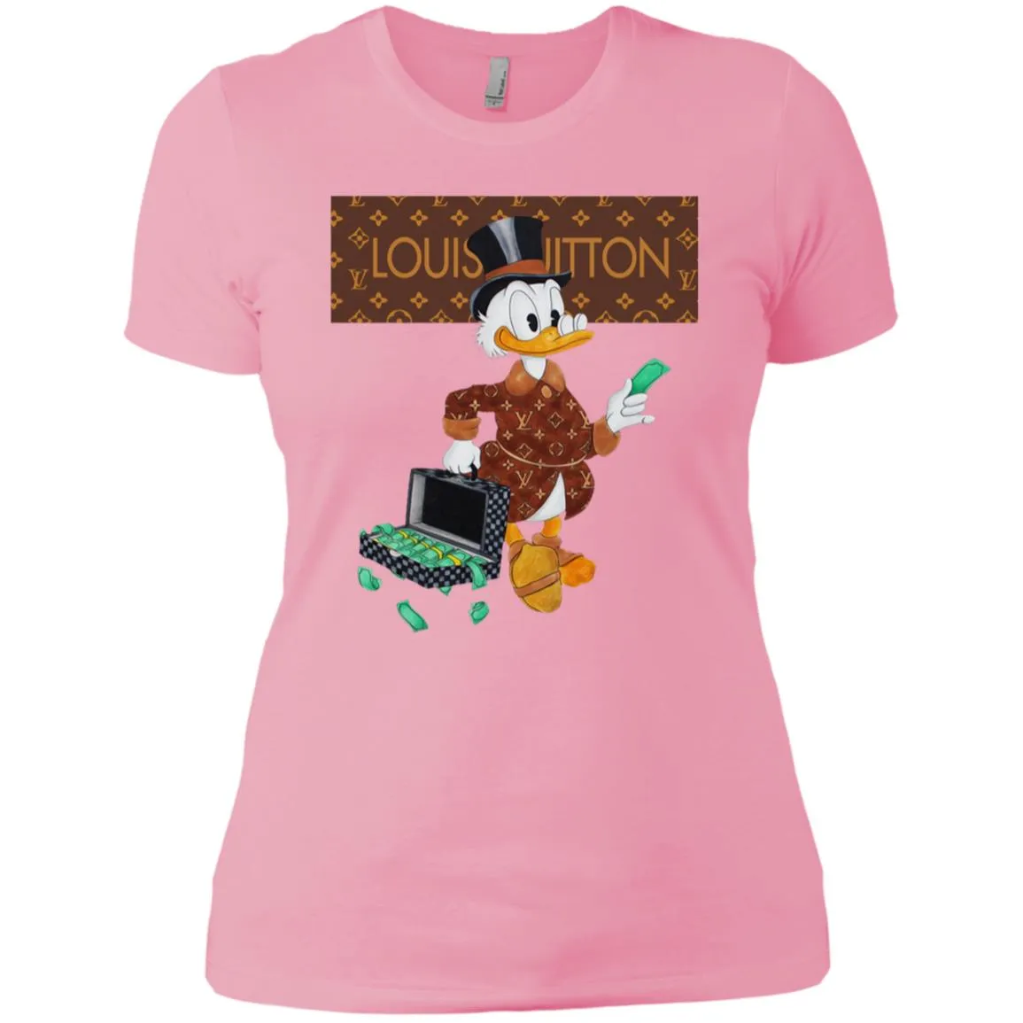 Louis Vuitton Donald Duck T-shirt Women Cotton T-Shirt