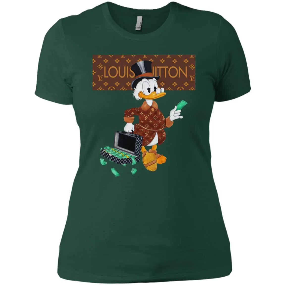 Louis Vuitton Donald Duck T-shirt Women Cotton T-Shirt