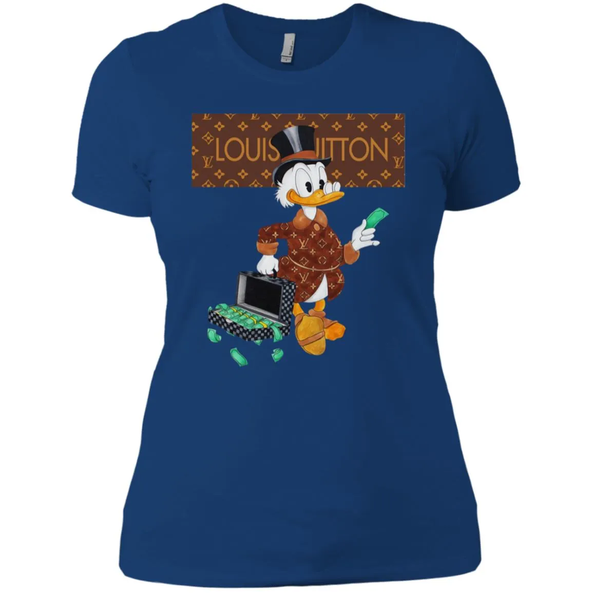 Louis Vuitton Donald Duck T-shirt Women Cotton T-Shirt