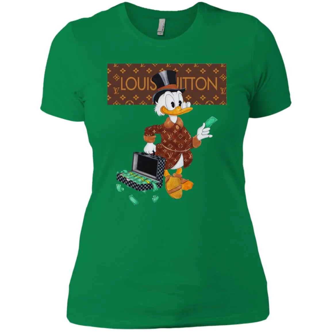 Louis Vuitton Donald Duck T-shirt Women Cotton T-Shirt