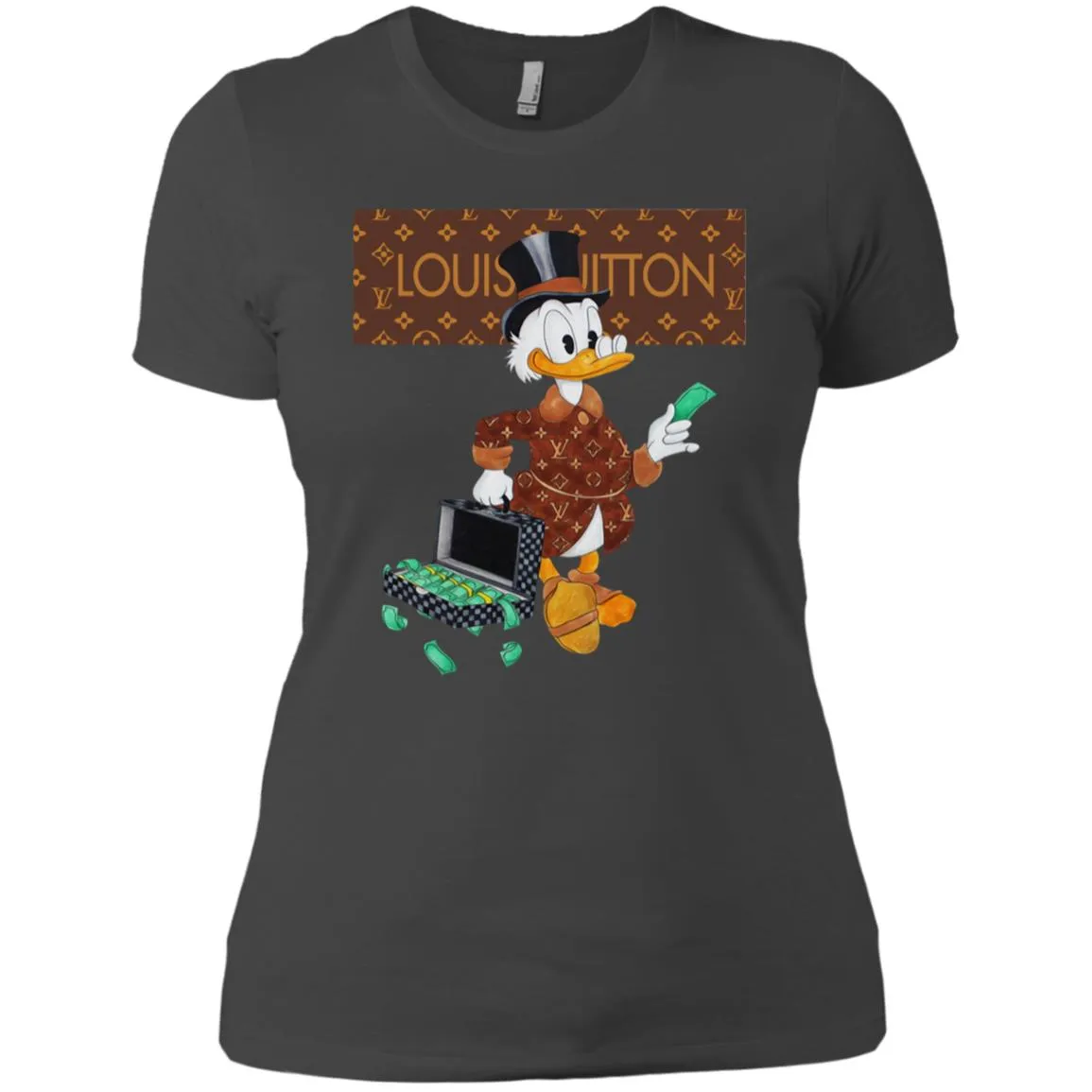 Louis Vuitton Donald Duck T-shirt Women Cotton T-Shirt