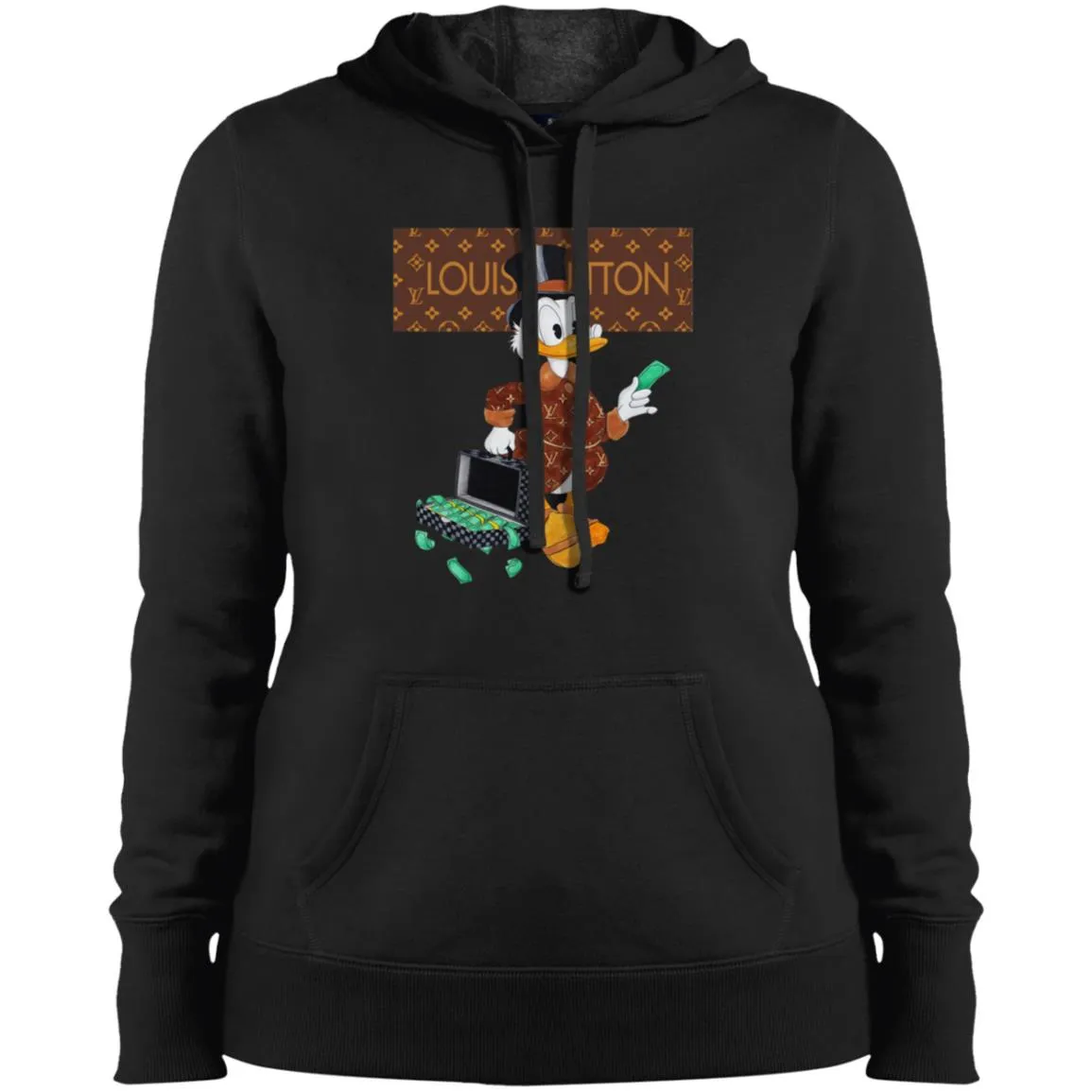 Louis Vuitton Donald Duck T-shirt Women Hooded Sweatshirt