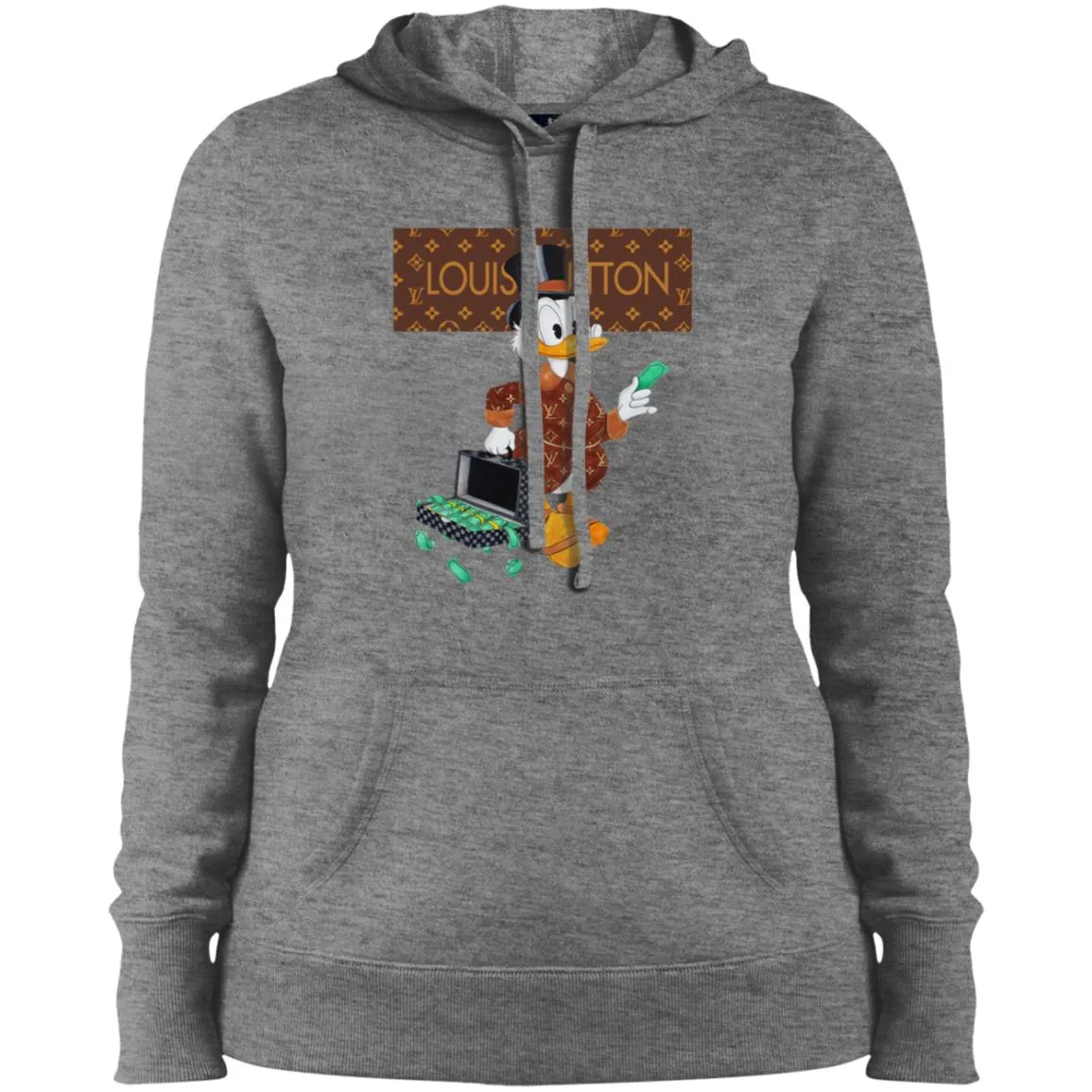 Louis Vuitton Donald Duck T-shirt Women Hooded Sweatshirt