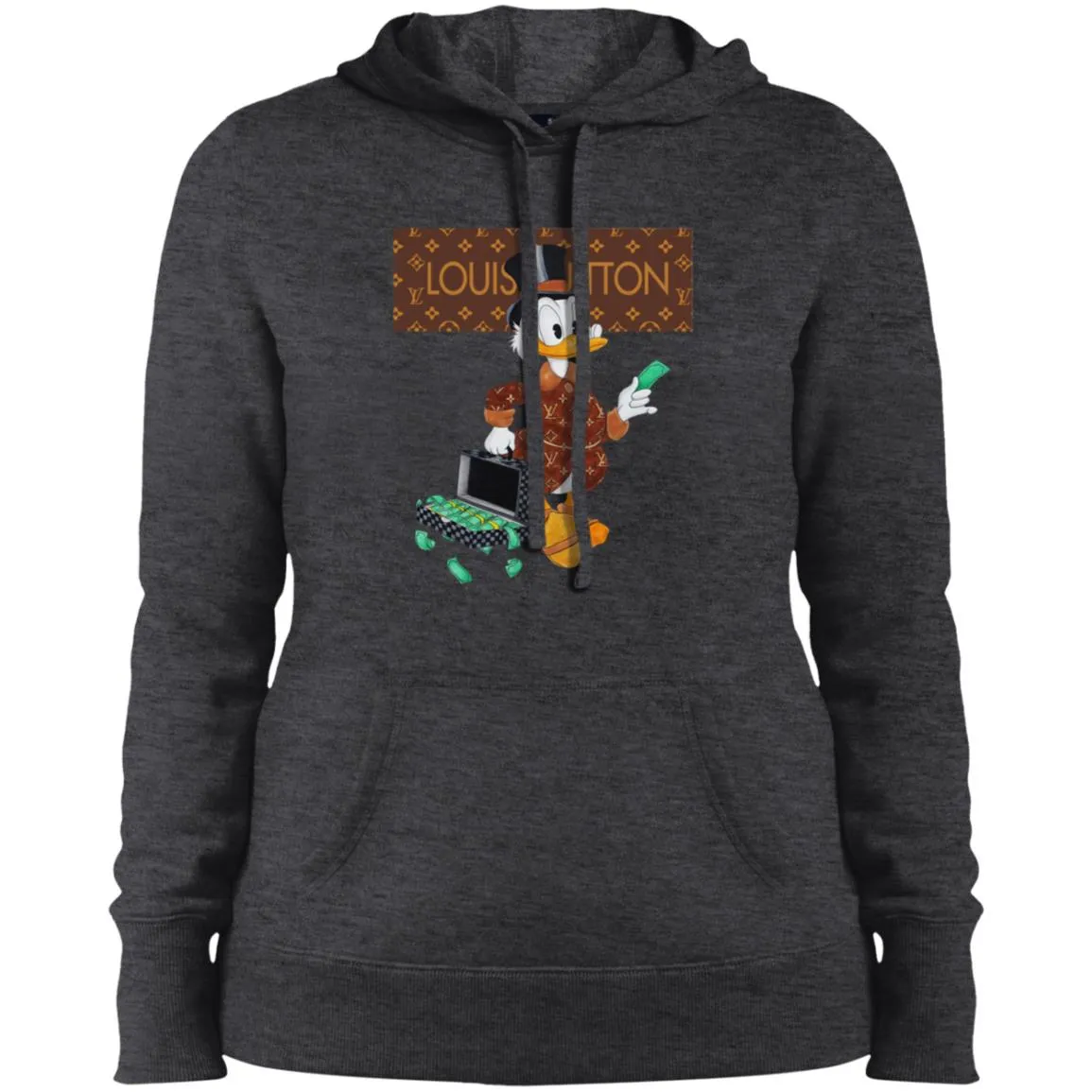 Louis Vuitton Donald Duck T-shirt Women Hooded Sweatshirt