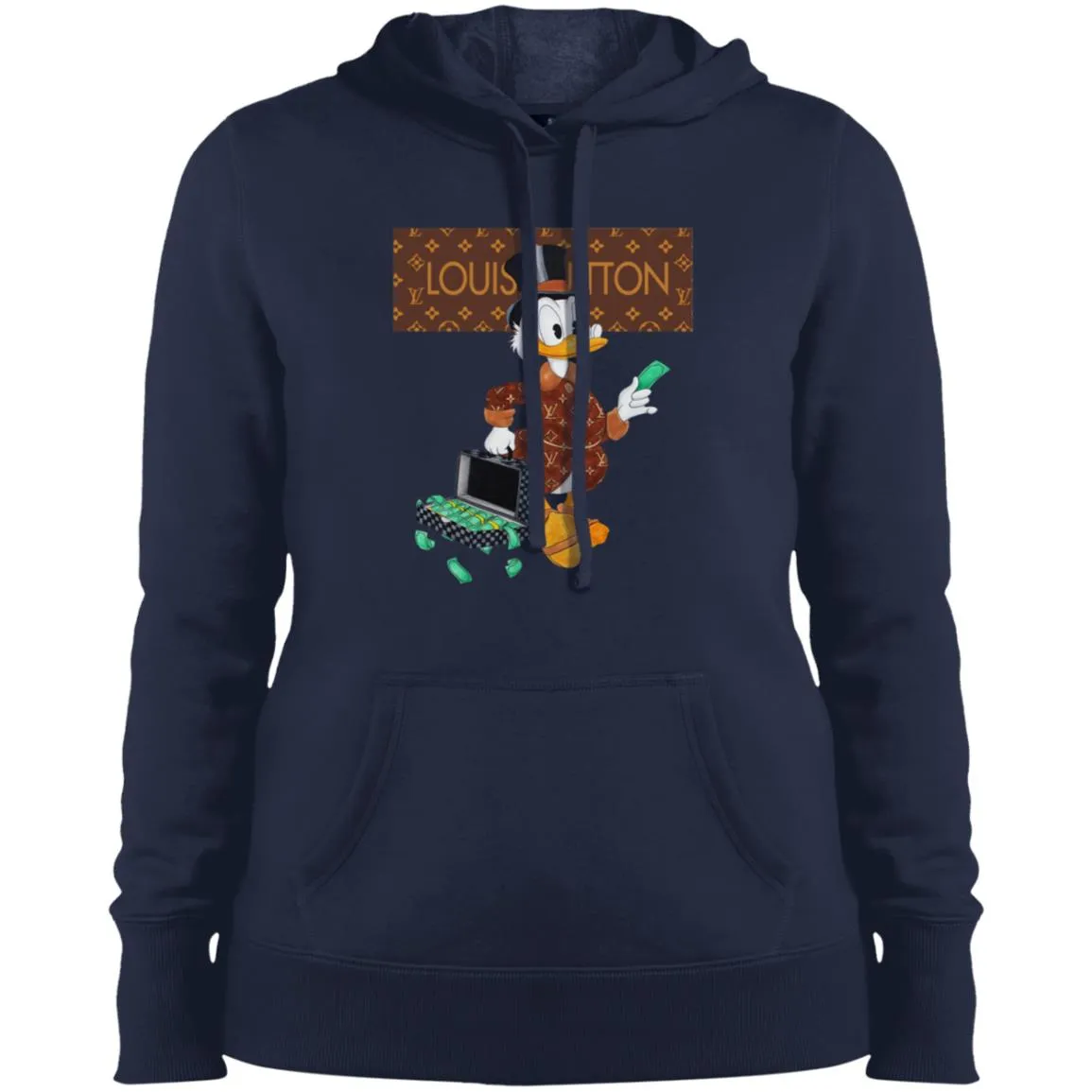 Louis Vuitton Donald Duck T-shirt Women Hooded Sweatshirt