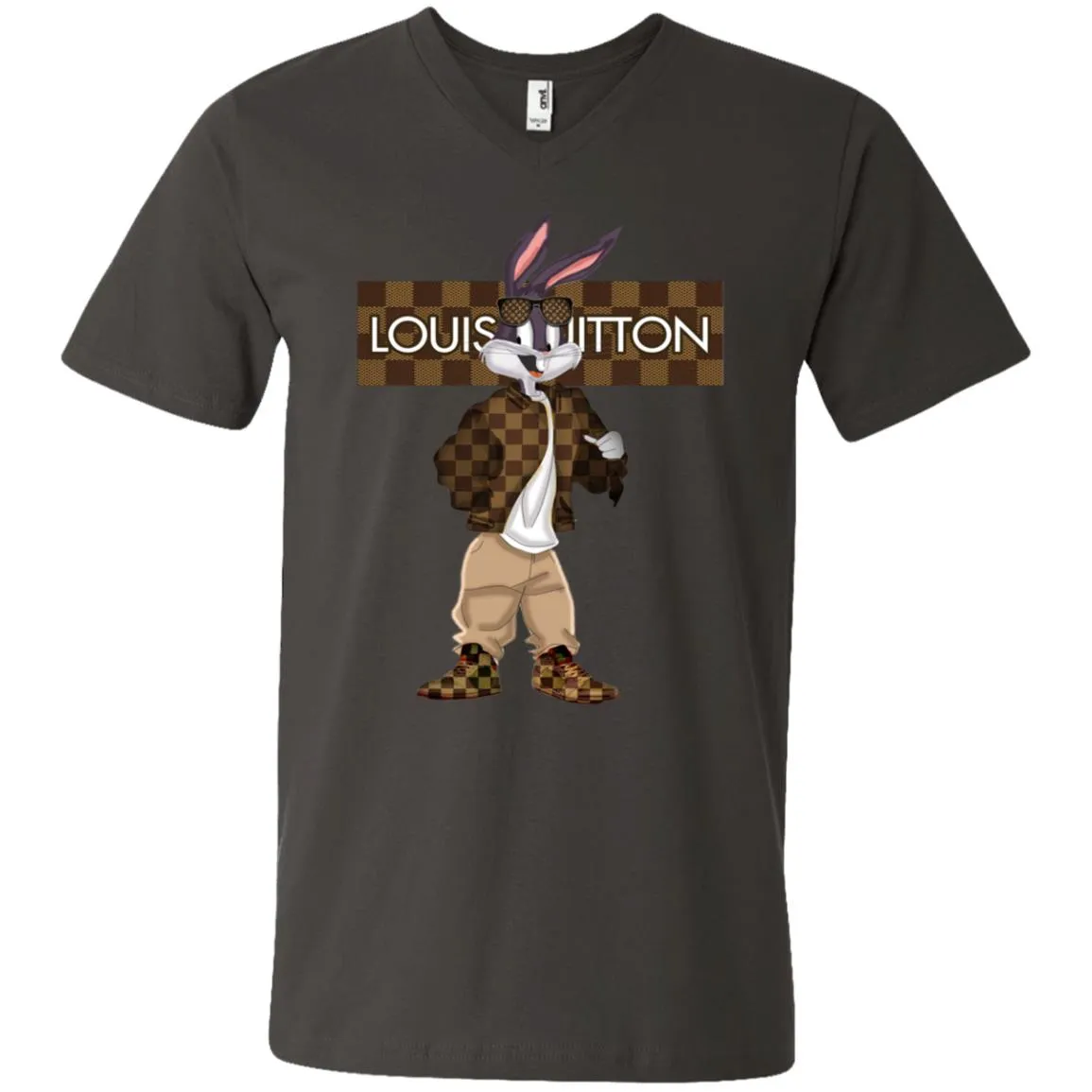 Louis Vuitton Rabbit Beauty T-shirt Men V-Neck T-Shirt