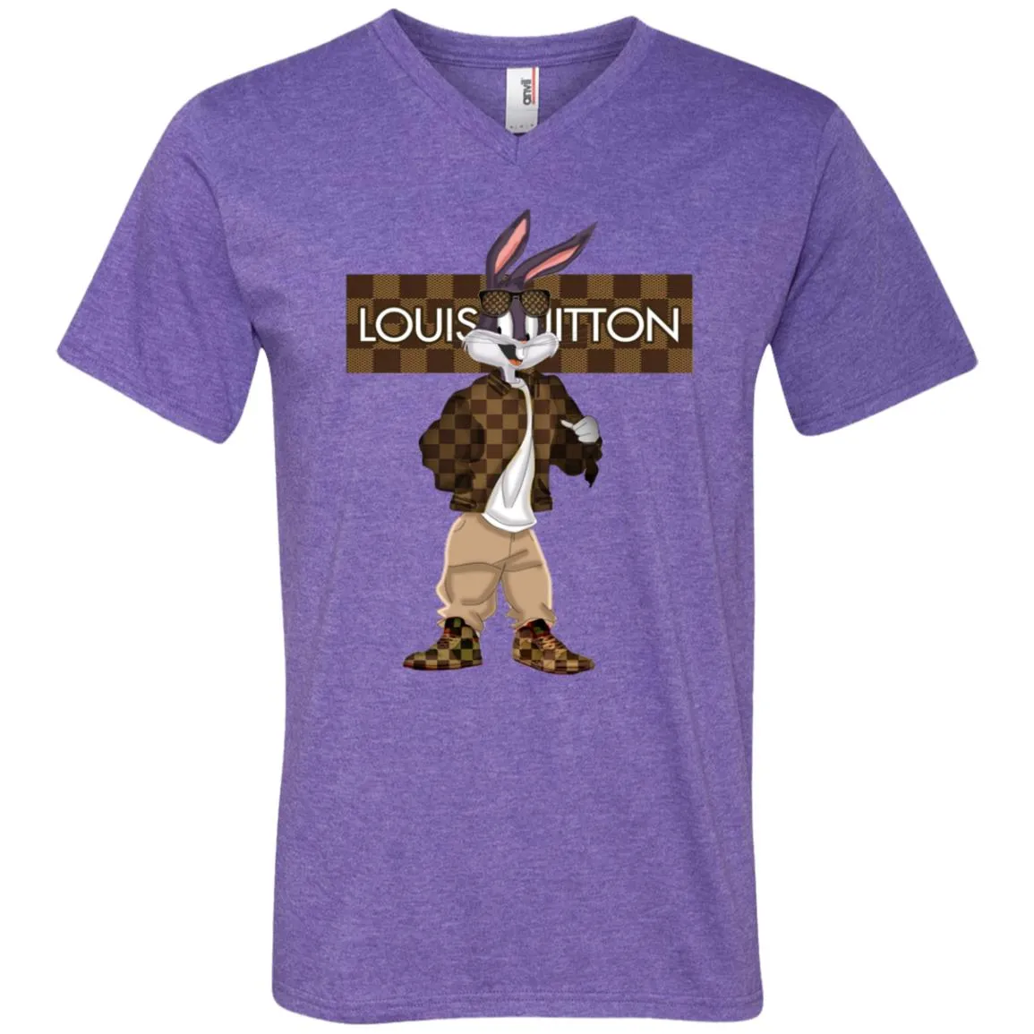 Louis Vuitton Rabbit Beauty T-shirt Men V-Neck T-Shirt