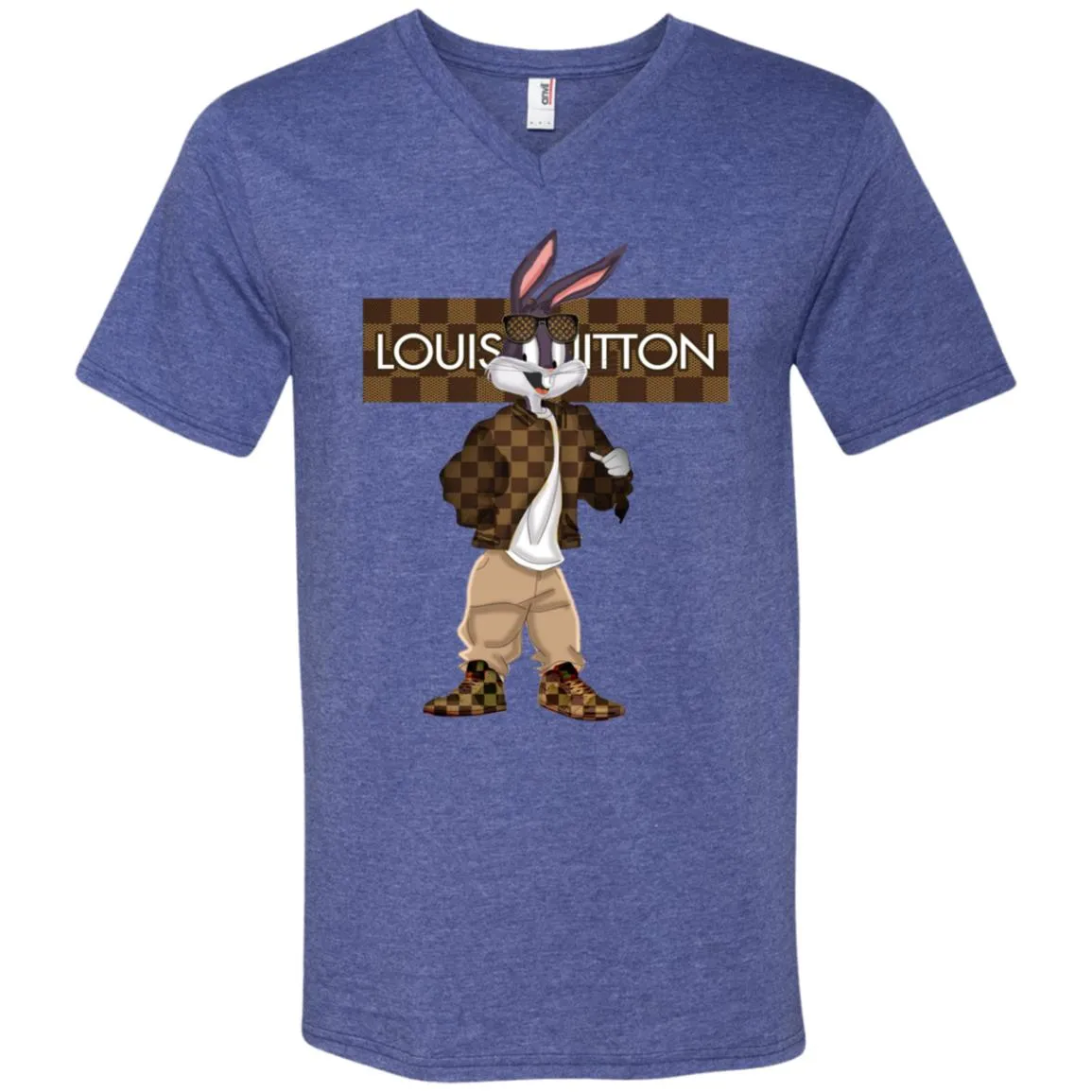 Louis Vuitton Rabbit Beauty T-shirt Men V-Neck T-Shirt