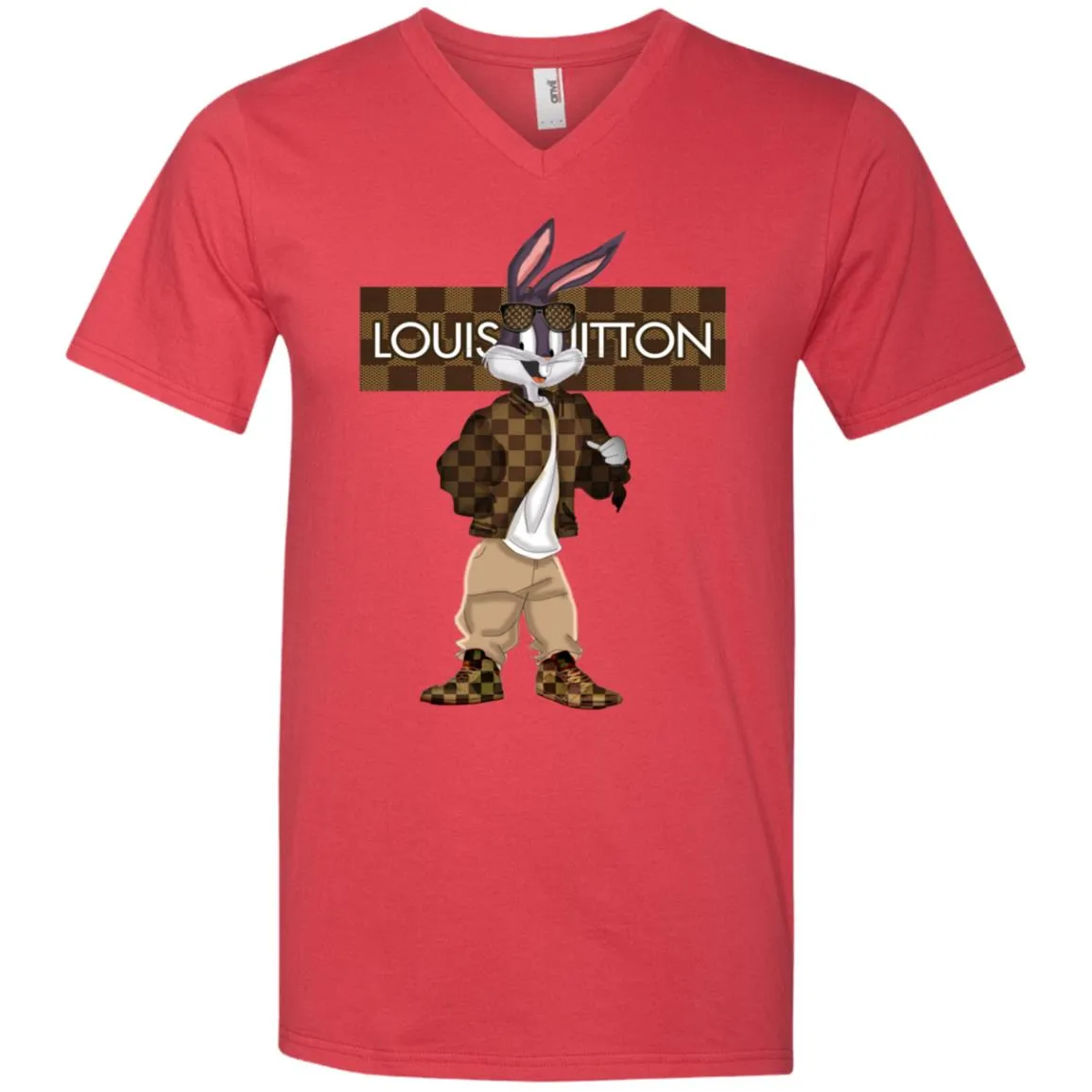 Louis Vuitton Rabbit Beauty T-shirt Men V-Neck T-Shirt