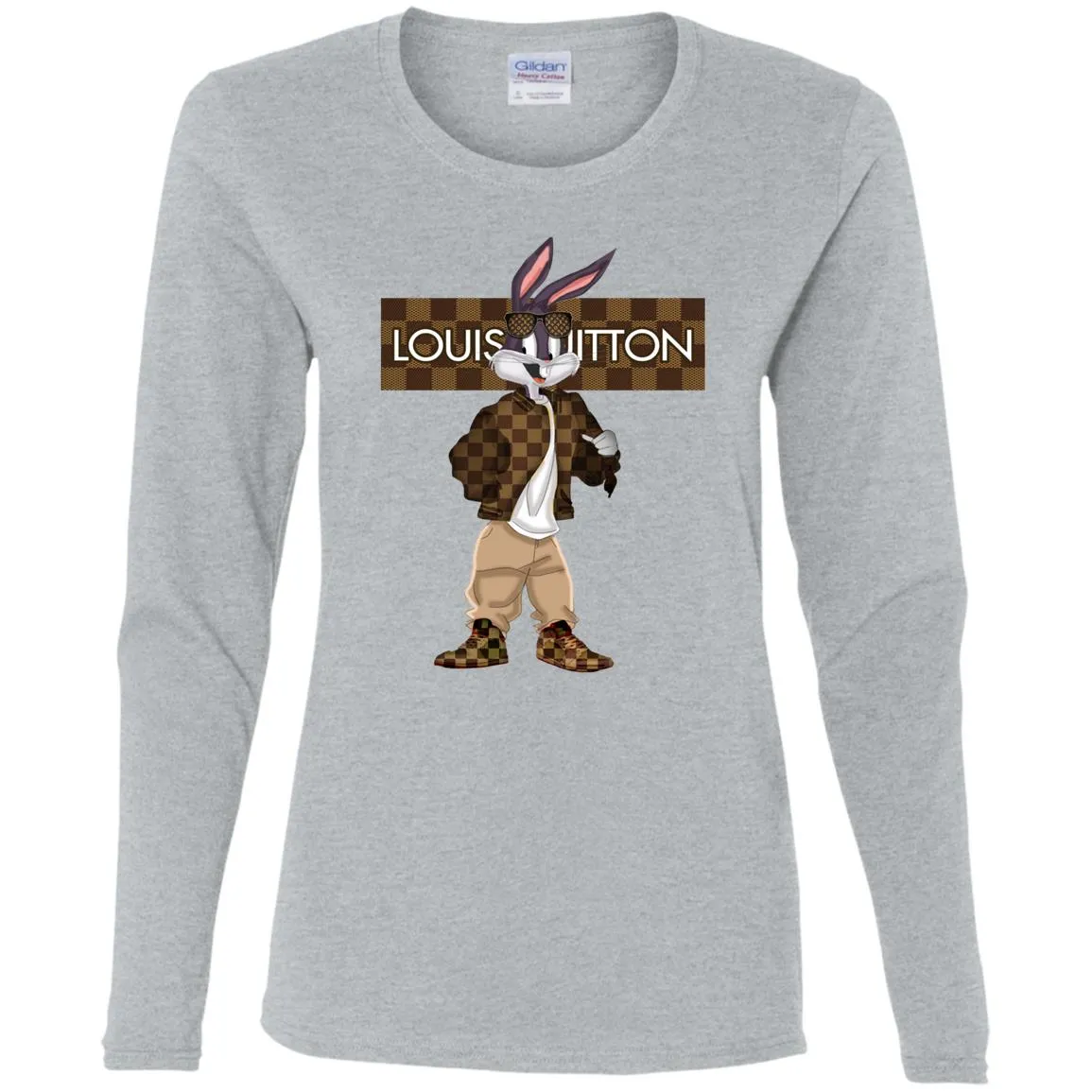 Louis Vuitton Rabbit Beauty T-shirt Women Long Sleeve Shirt