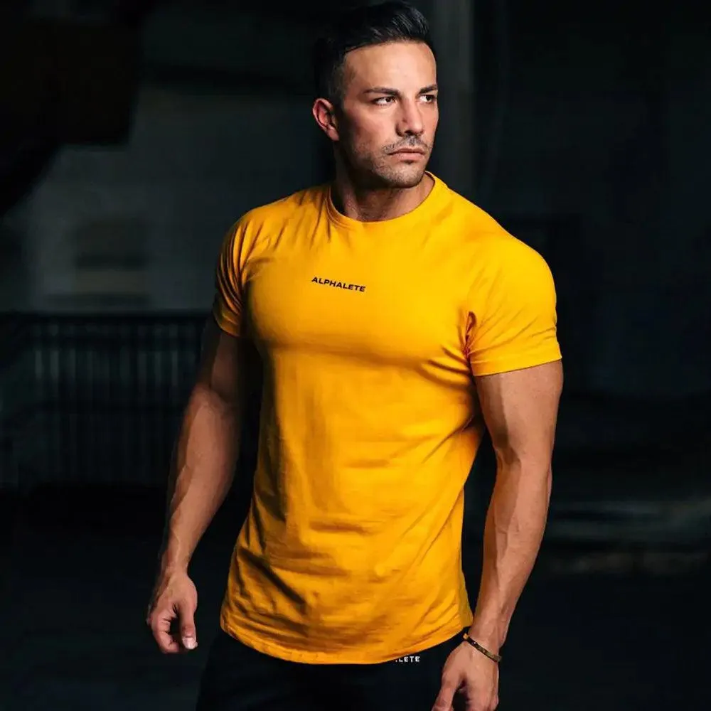 Men Fitted Gym T-Shirt