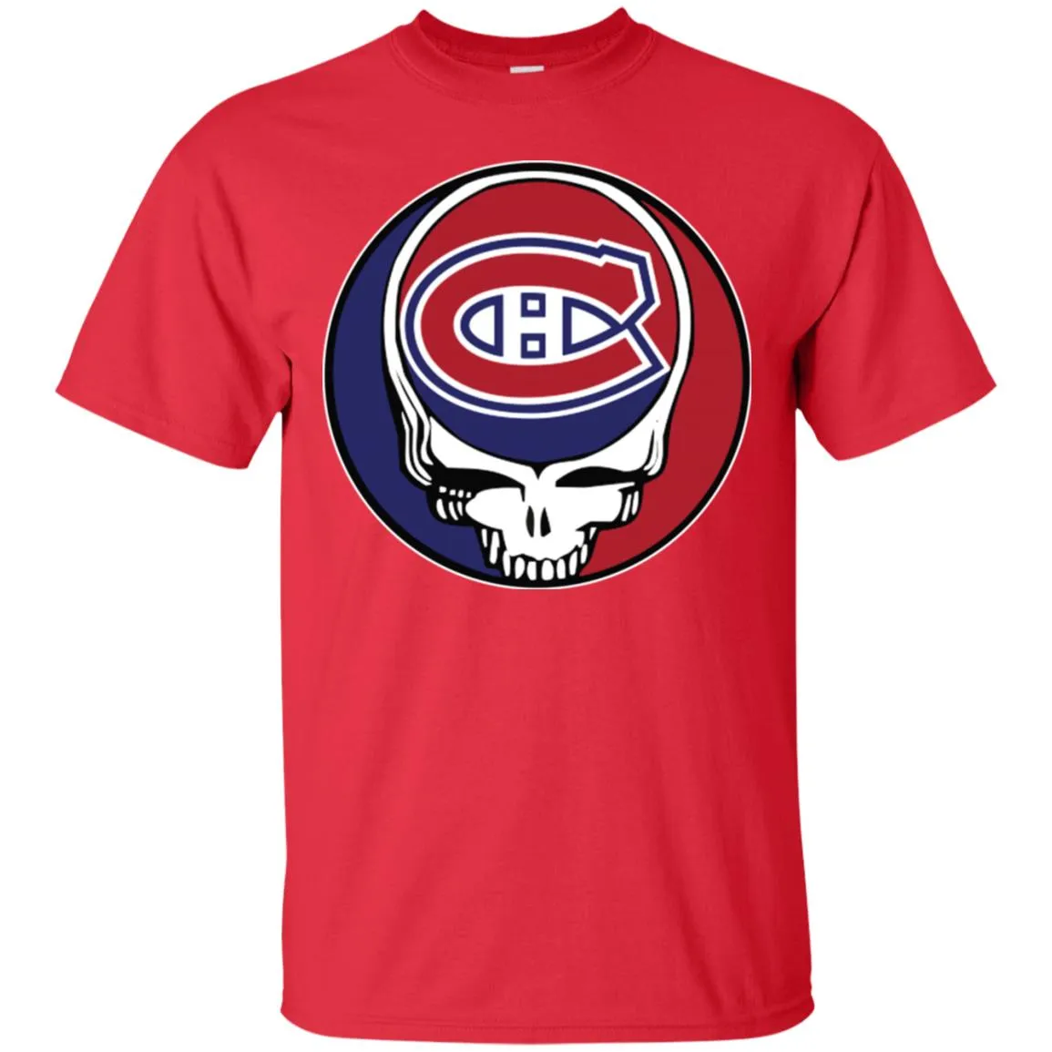 Montreal Canadiens Grateful Dead Steal Your Face Hockey Nhl Shirts