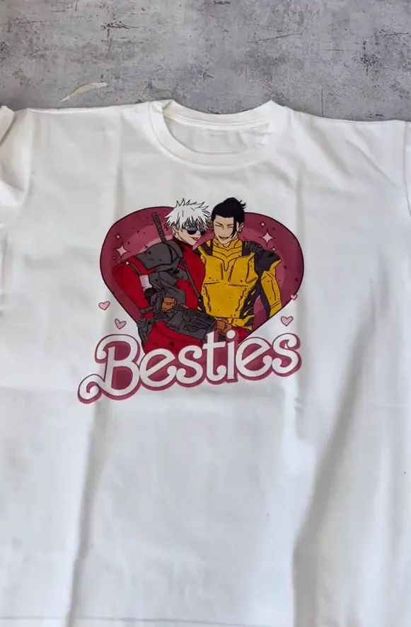 Nysekai "Besties Gojo Geto" Oversize T Shirt