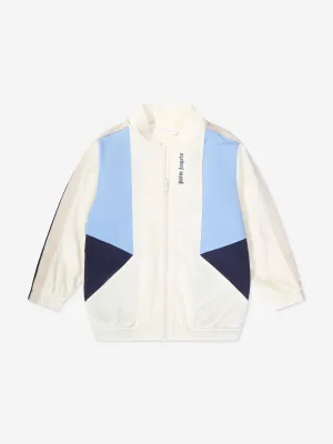 Palm Angels Boys Colourblock Track Jacket in White