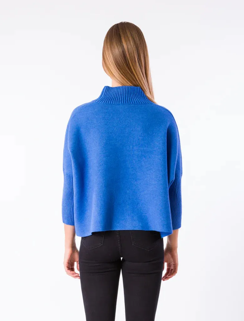 Persian Blue Aja Crop Sweater