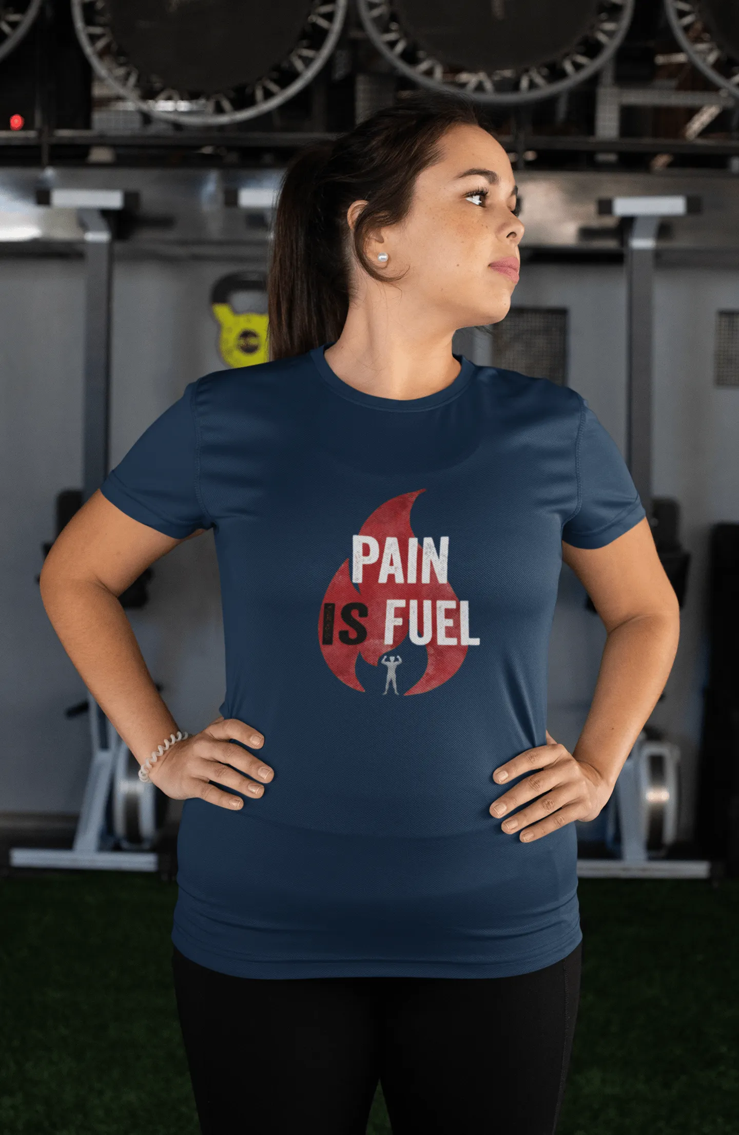 "PAIN IS FUEL" - HALF-SLEEVE T-SHIRT