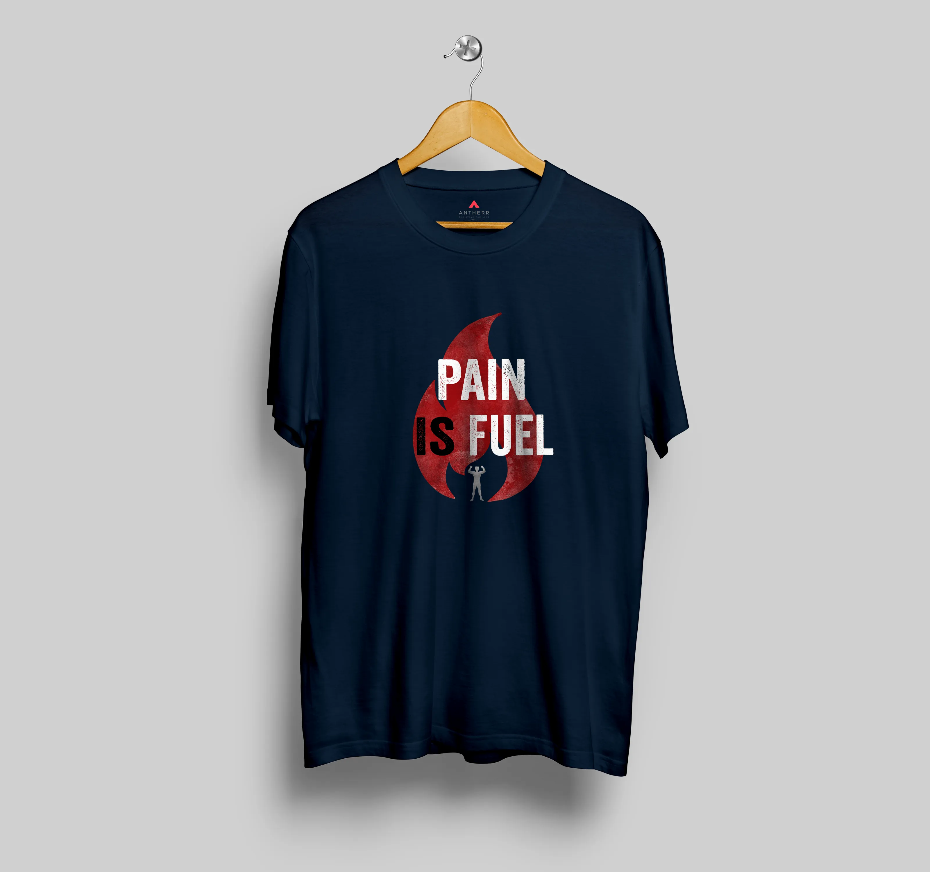 "PAIN IS FUEL" - HALF-SLEEVE T-SHIRT