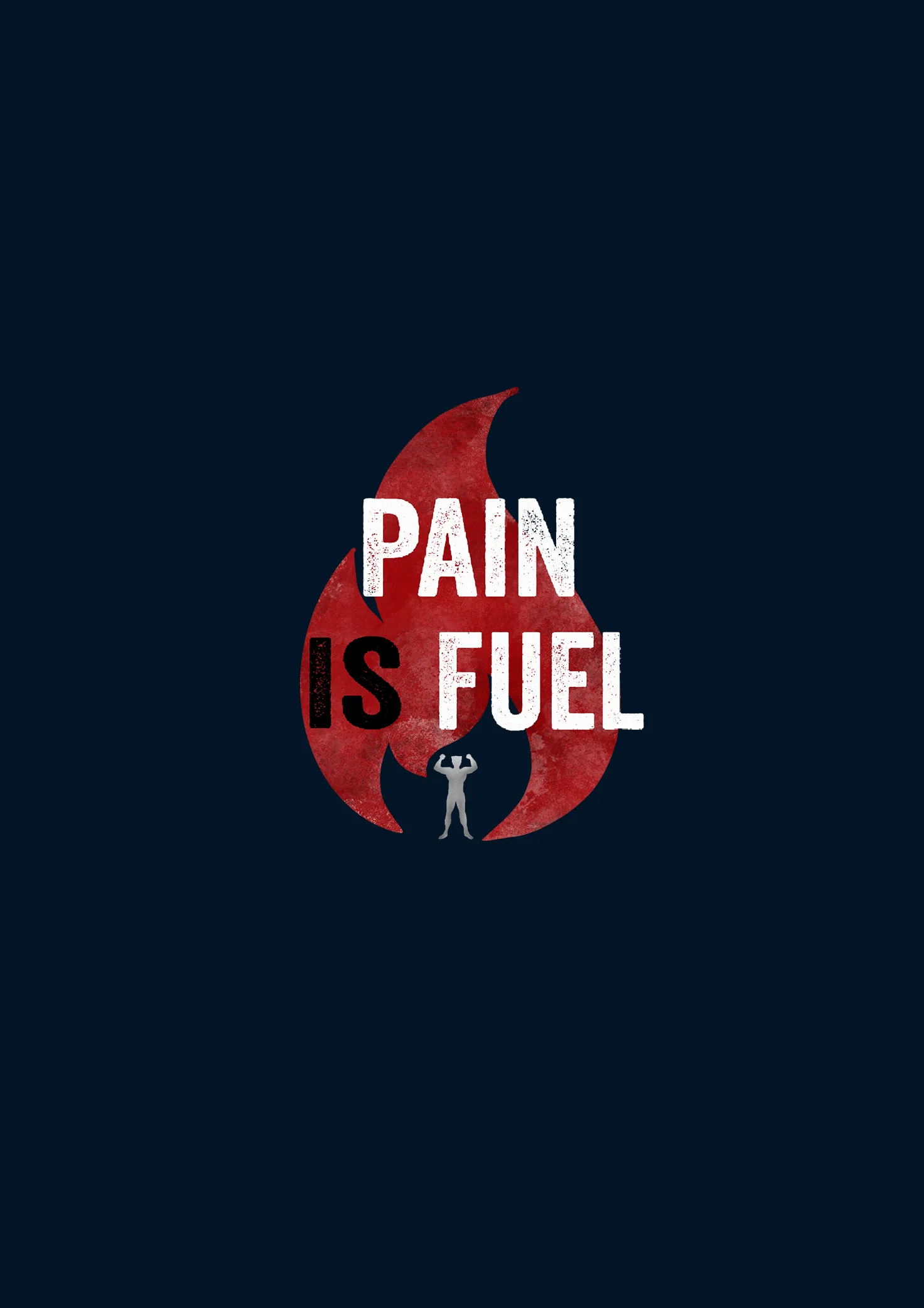 "PAIN IS FUEL" - HALF-SLEEVE T-SHIRT