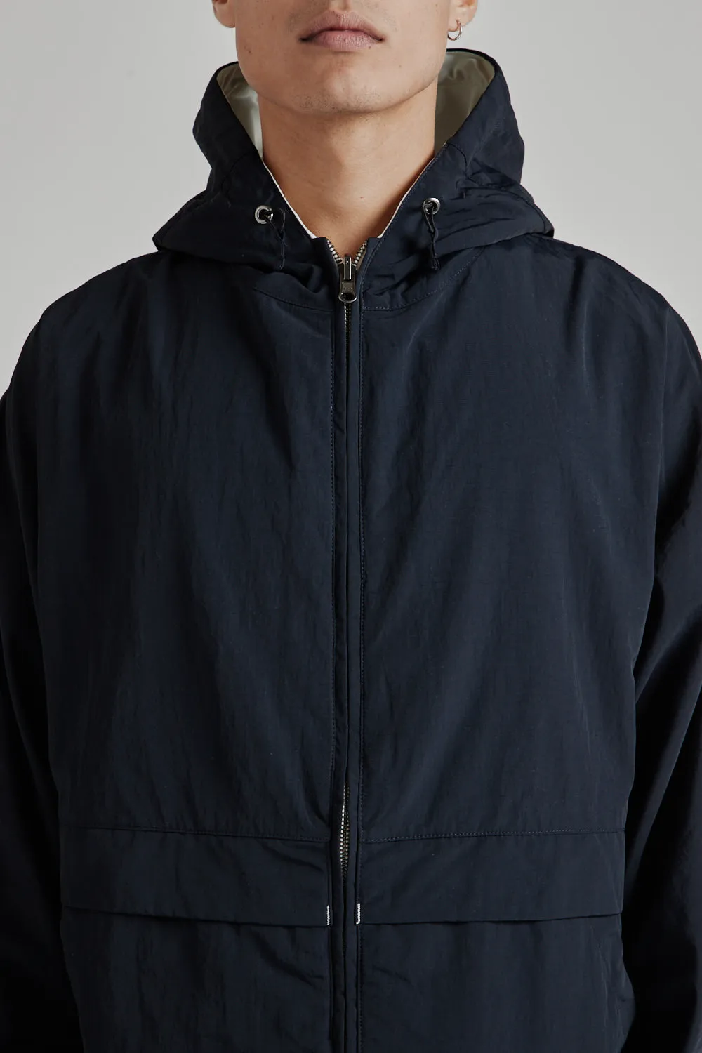 Reversible Hooded Jacket - Black